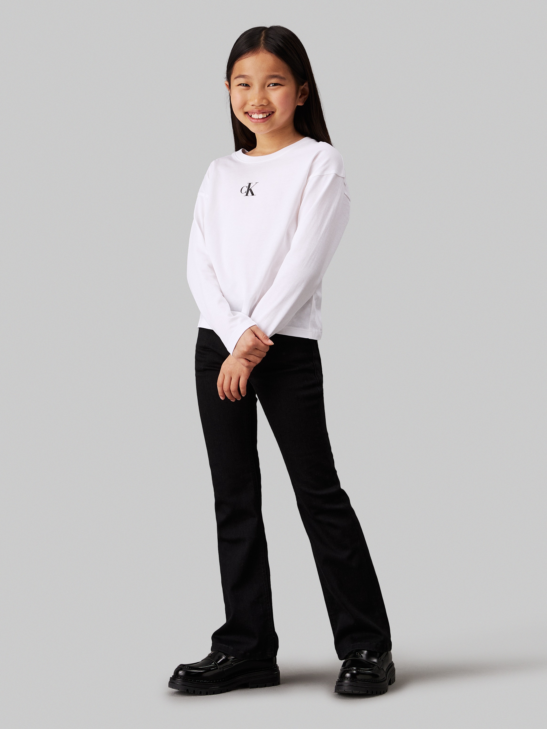 Calvin Klein Jeans Langarmshirt »CK LOGO LS T-SHIRT«, für Kinder bis 16 Jahre und mit Logodruck