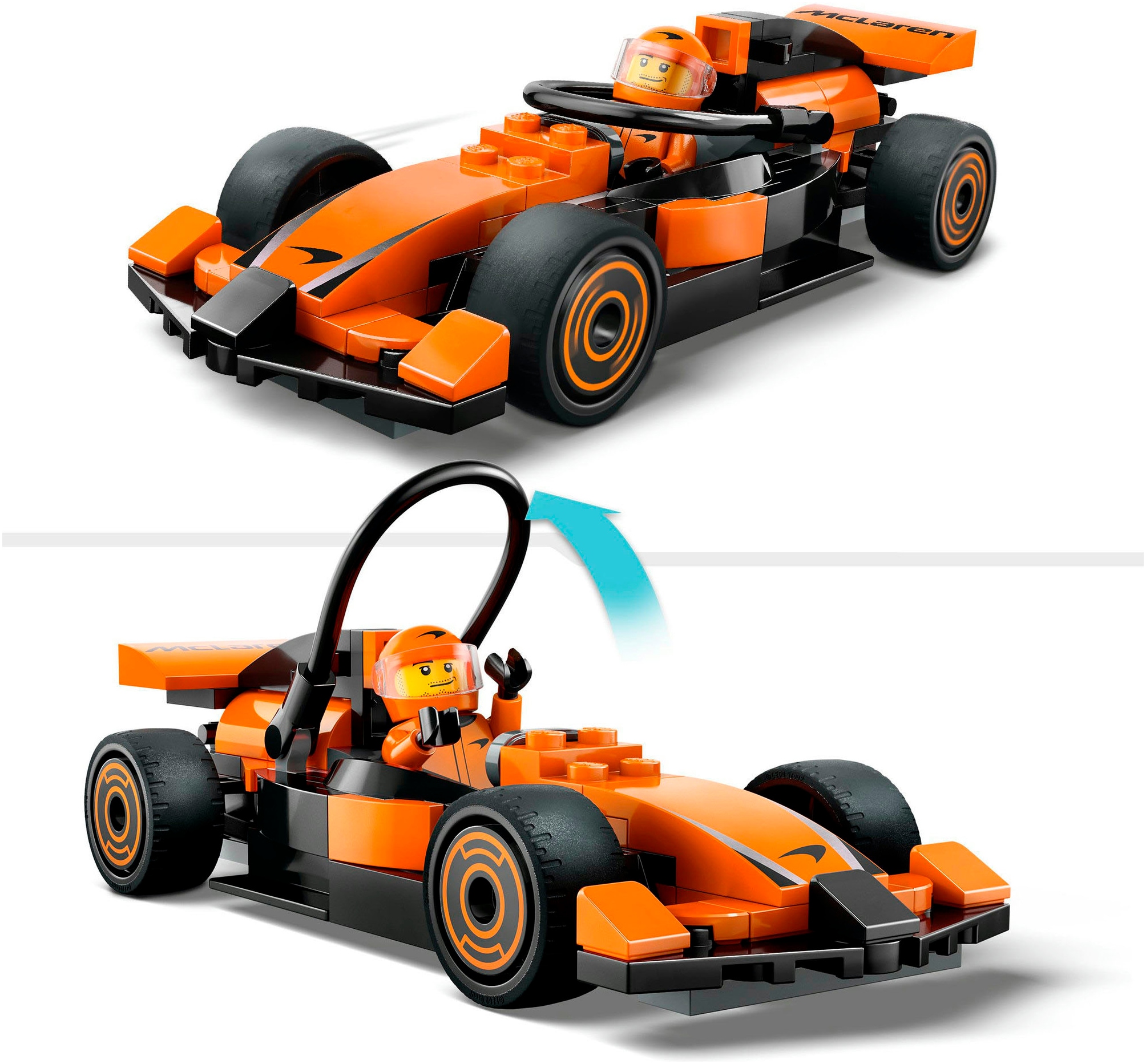 LEGO® Pions de construction »F1® Rennfahrer mit McLaren Rennauto (60442), LEGO City« Made in Europe