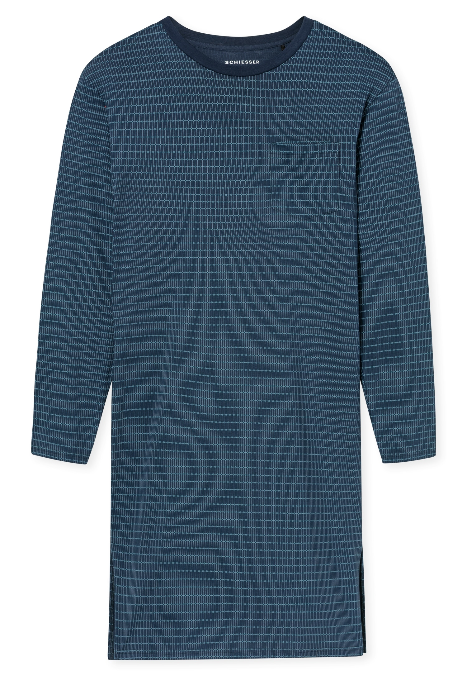 Schiesser Chemise de nuit »"Comfort Essentials"« Poche poitrine avec motif discret en all-over
