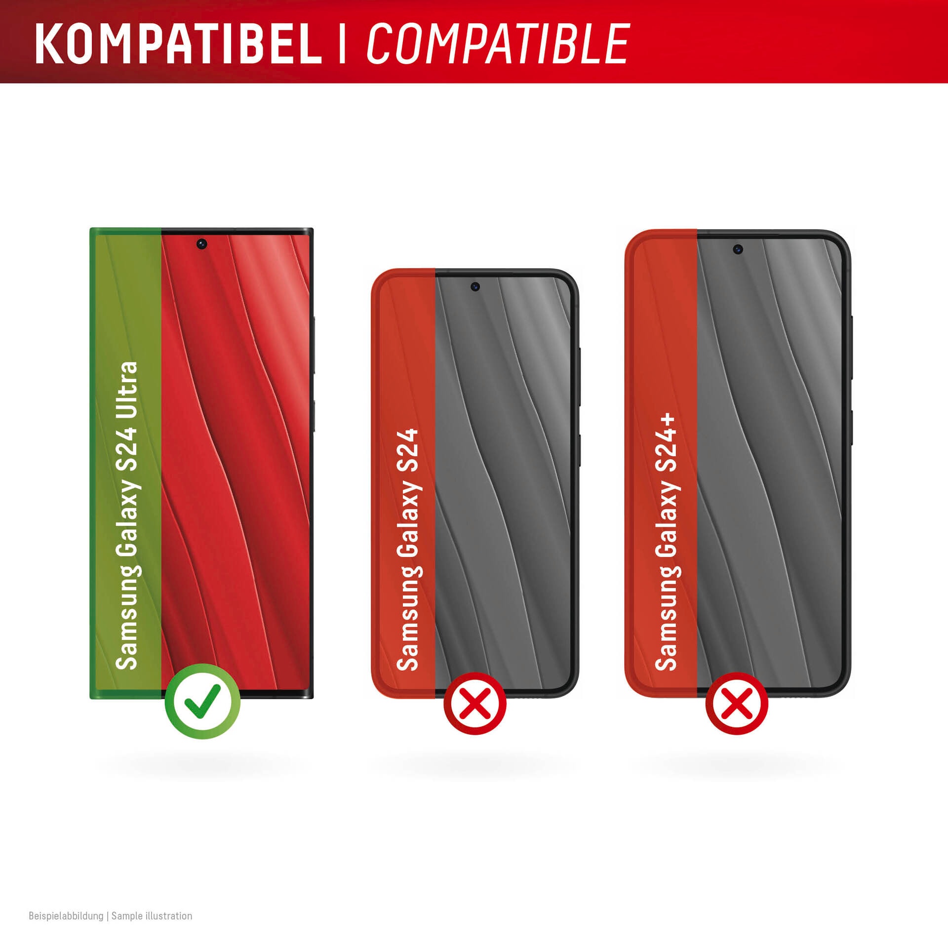 Displex Displayschutzglas »Premium Glass Full Cover Anti-Reflex« für Samsung Galax S24 Ultra 1 Stk. tlg. Displayschutzfolie, Schutzfolie, Bildschirmschutz, kratz- & stossfest
