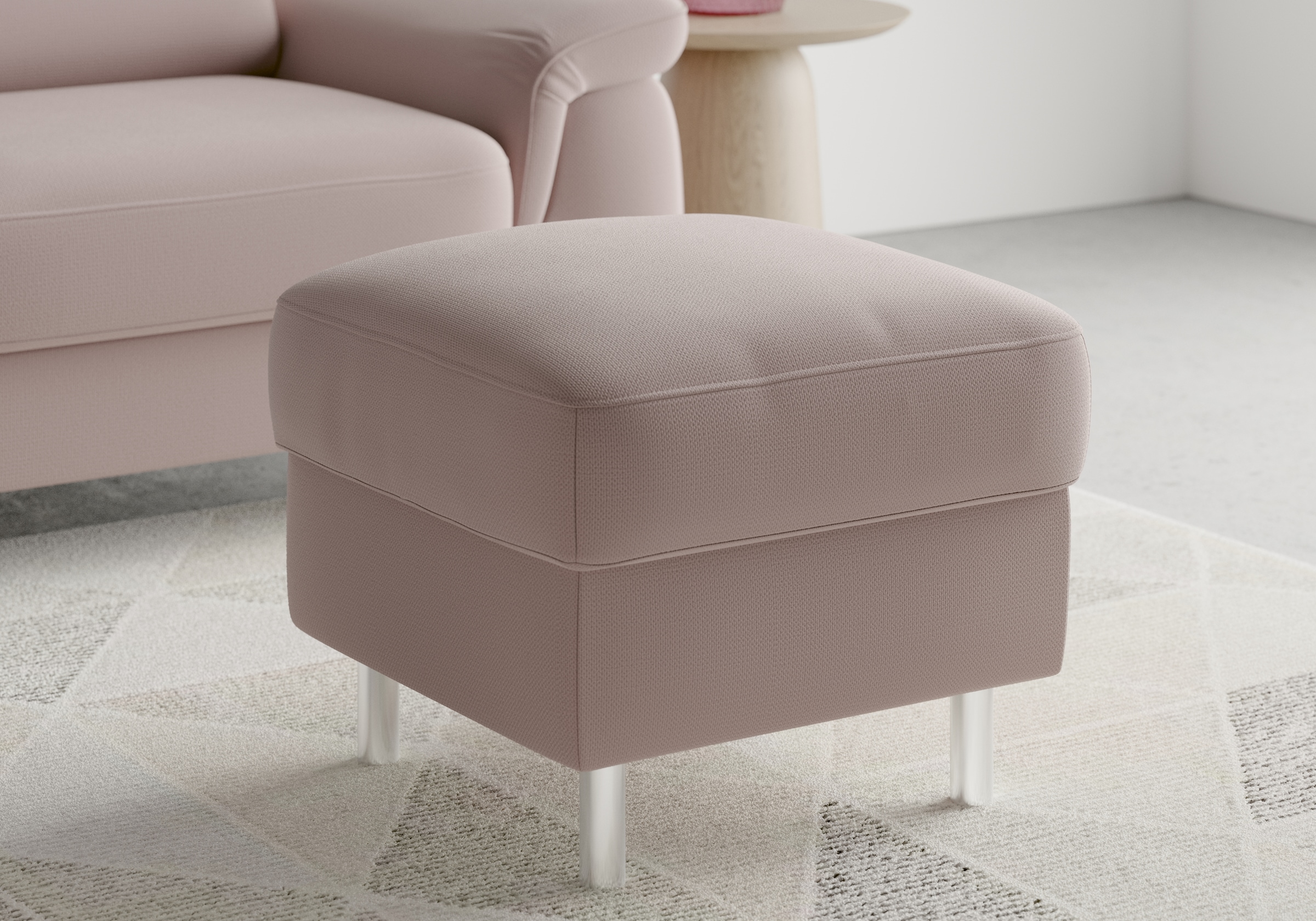sit&more Stauraumhocker »Sinatra«, Sitzfläche ist abnehmbar, chromfarbene Metallfüsse