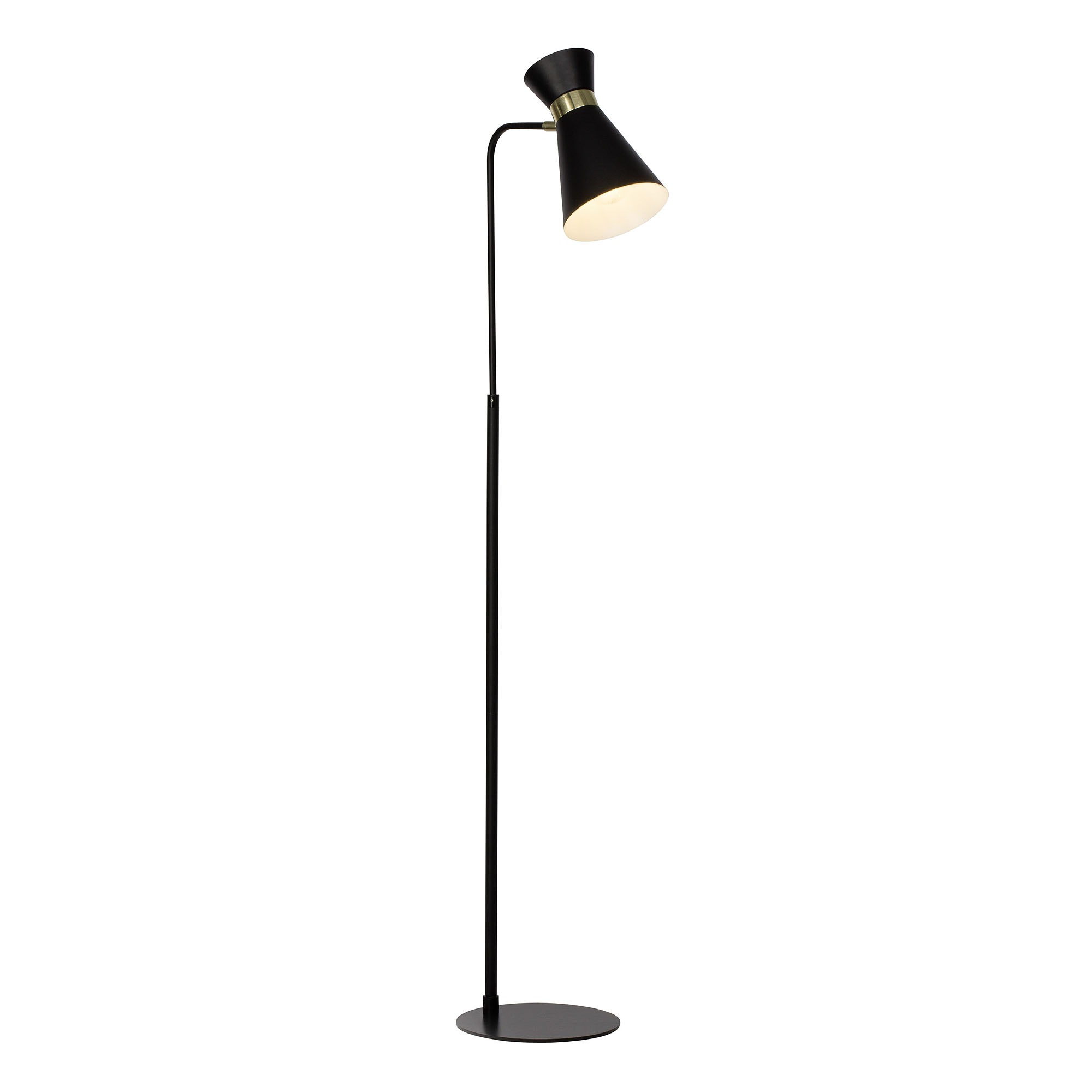 Brilliant Tischleuchte »Goldy« 1 tlg. Stehlampe 1flg schwarz-matt/gold