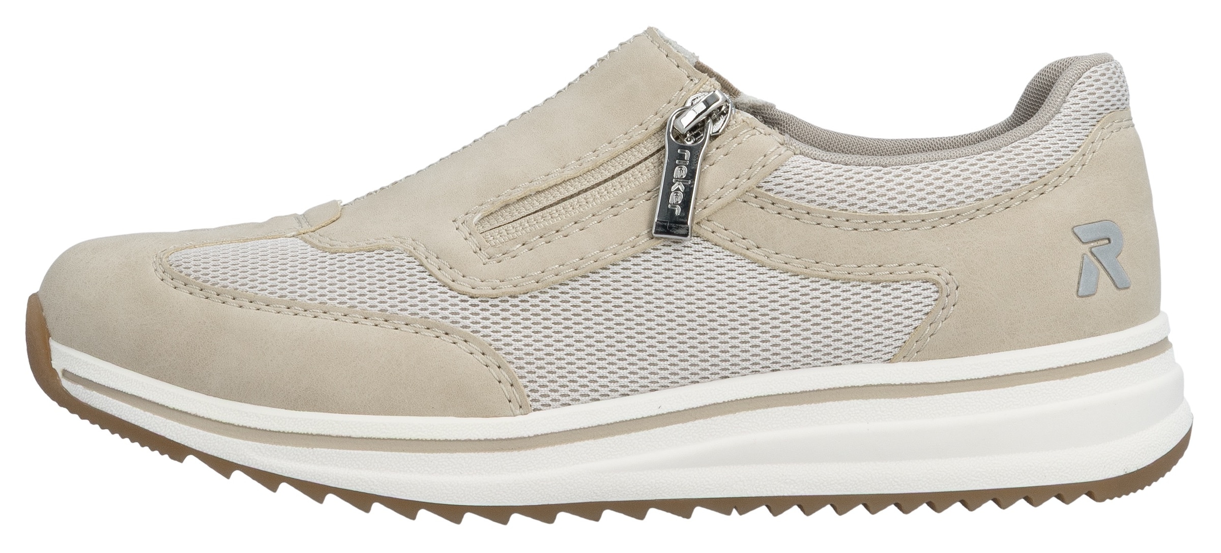 Rieker Slipper  Sneaker à enfiler, chaussure basse, chaussure décontractée avec fermeture éclair