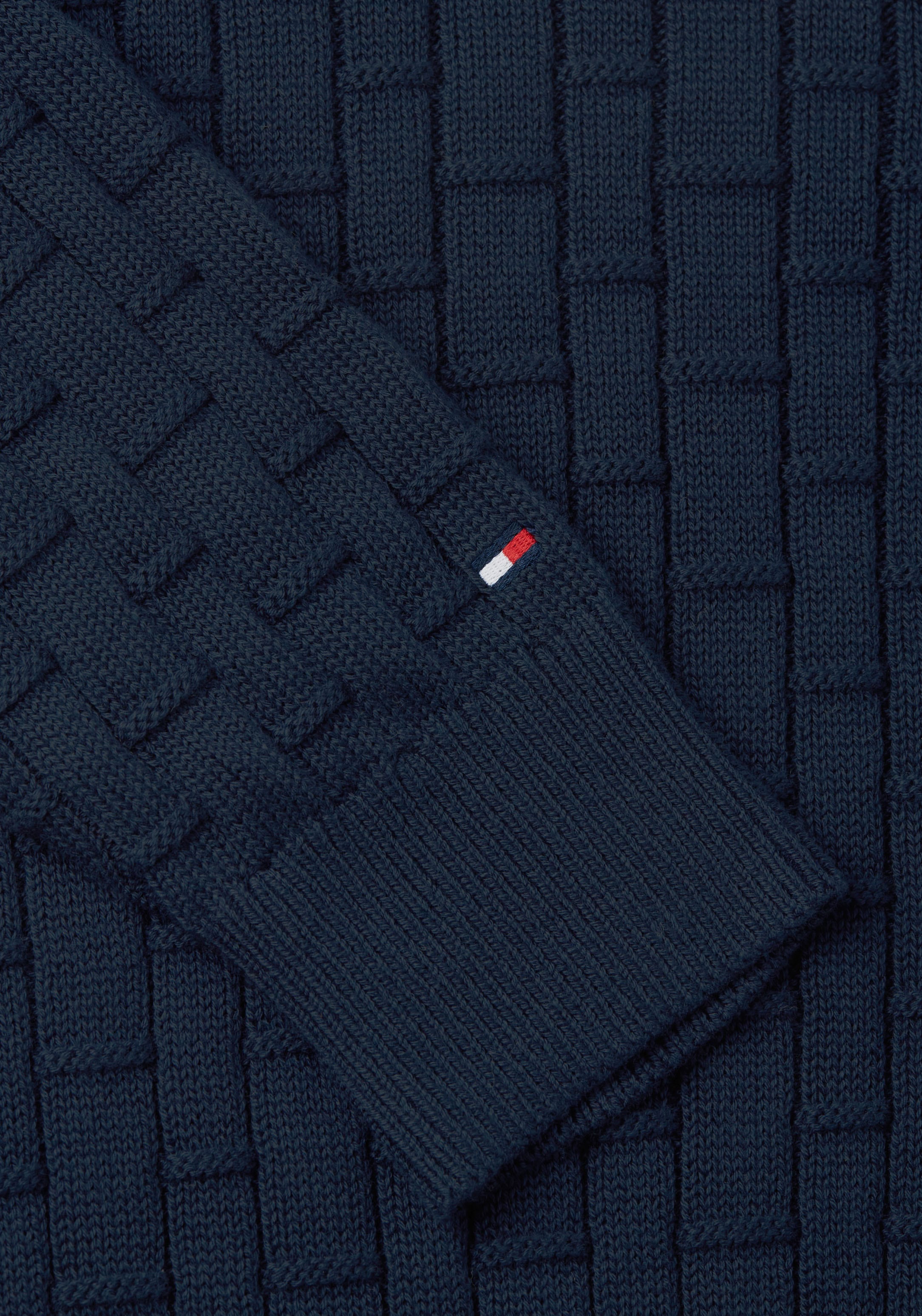 Tommy Hilfiger Big & Tall Rundhalspullover »BT-MOCK CABLE CREW NECK« Grosse Grössen