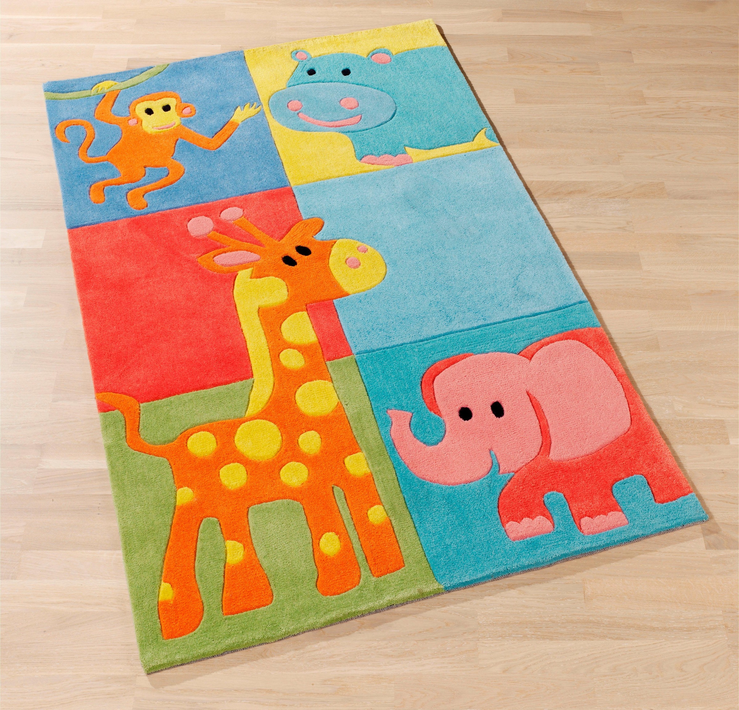 Böing Carpet Kinderteppich »Kids 1365«, rechteckig, Konturenschnitt, Kinderzimmer