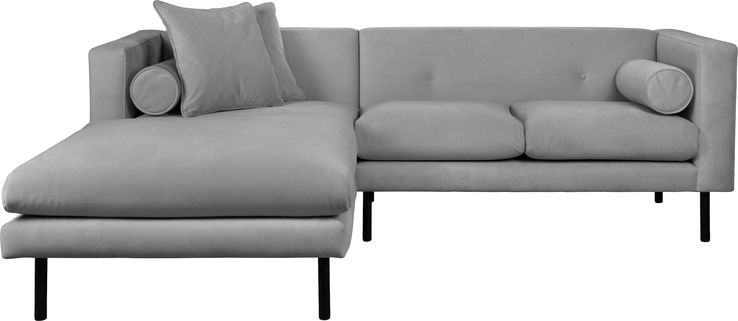 Guido Maria Kretschmer Home&Living Ecksofa »Lillibeth L-Form Designsofa, Masse B/T/H: 240/173/83 cm«, Zierkissen als Wendekissen, in Samtoptik oder Cord