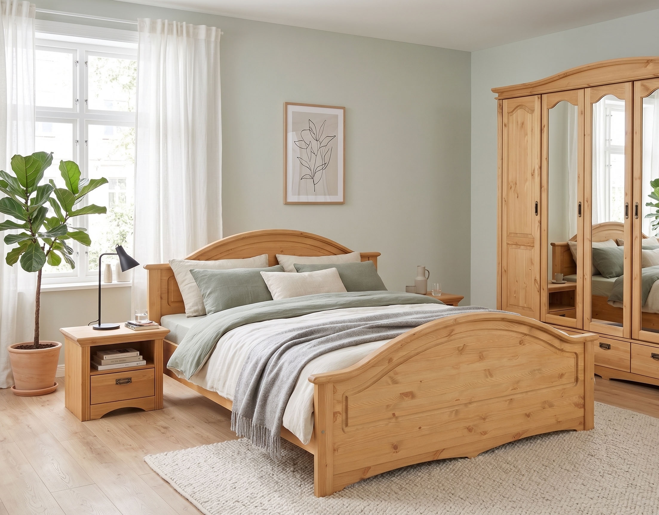 GOODproduct Nachtkonsole »Konrad« aus massiver, FSC®-zertifizierter Kiefer