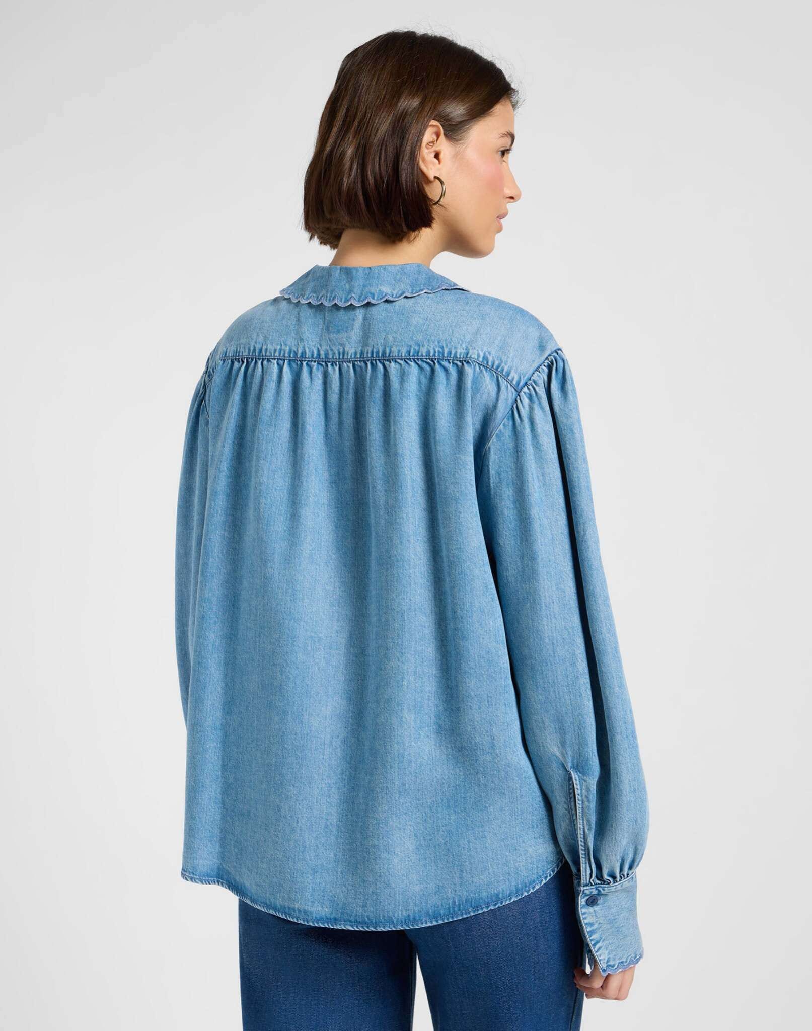 Lee® Blouse en jean »Lee Jeanshemd Statement Collar Shirt«