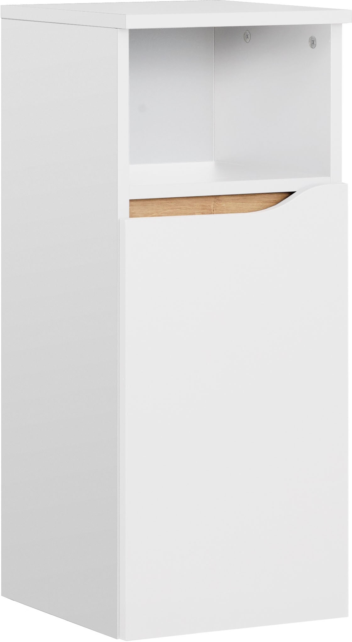 Image of Saphir Unterschrank "Quickset Badschrank mit 1 Tür, 1 offenes Fach, 30 cm breit" Badezimmer-Unterschrank inkl. Türdämpfer, grifflos