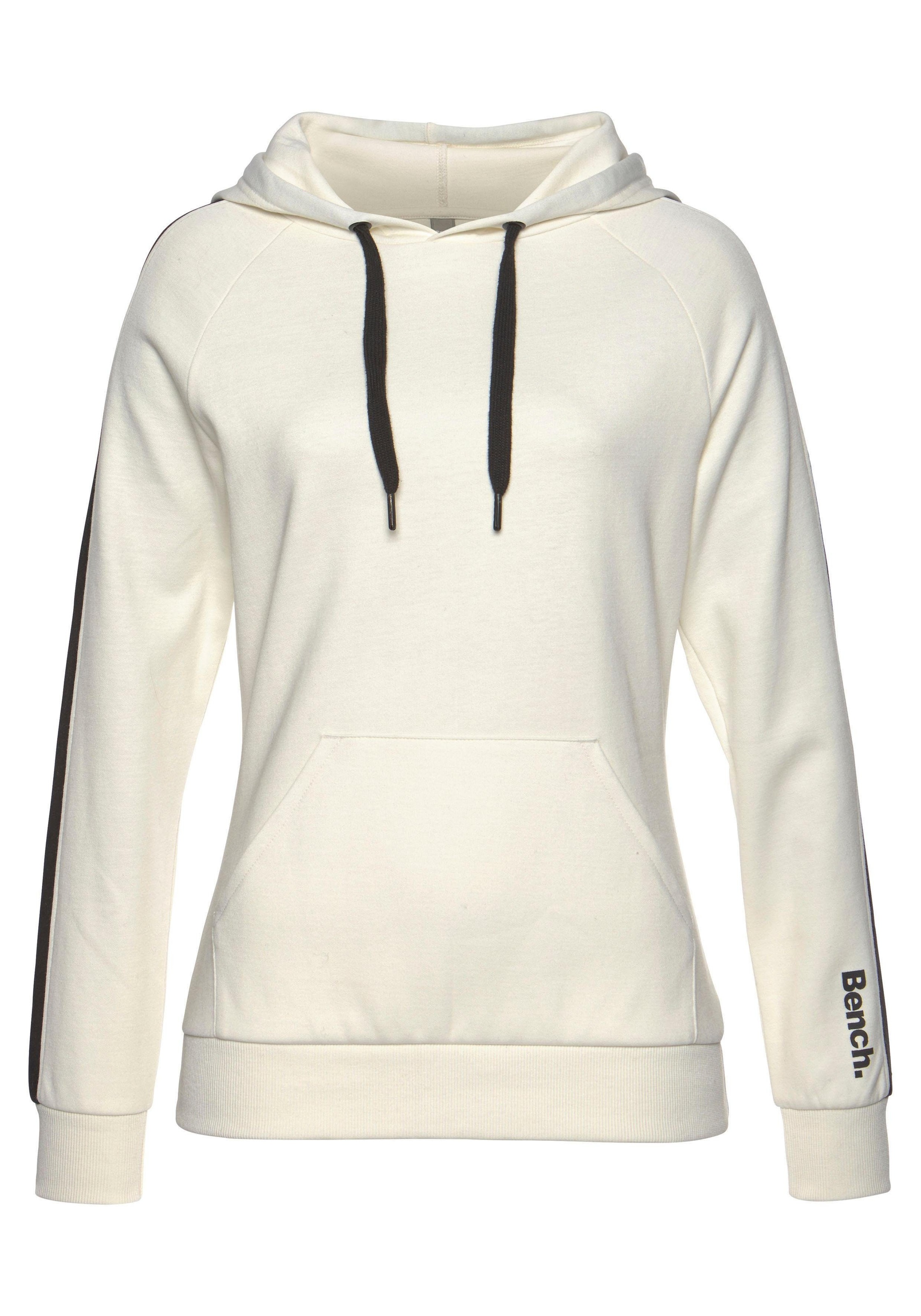 Bench. Loungewear Kapuzensweatshirt, mit Seitenstreifen und Kängurutasche, Home- und Loungewear Serie