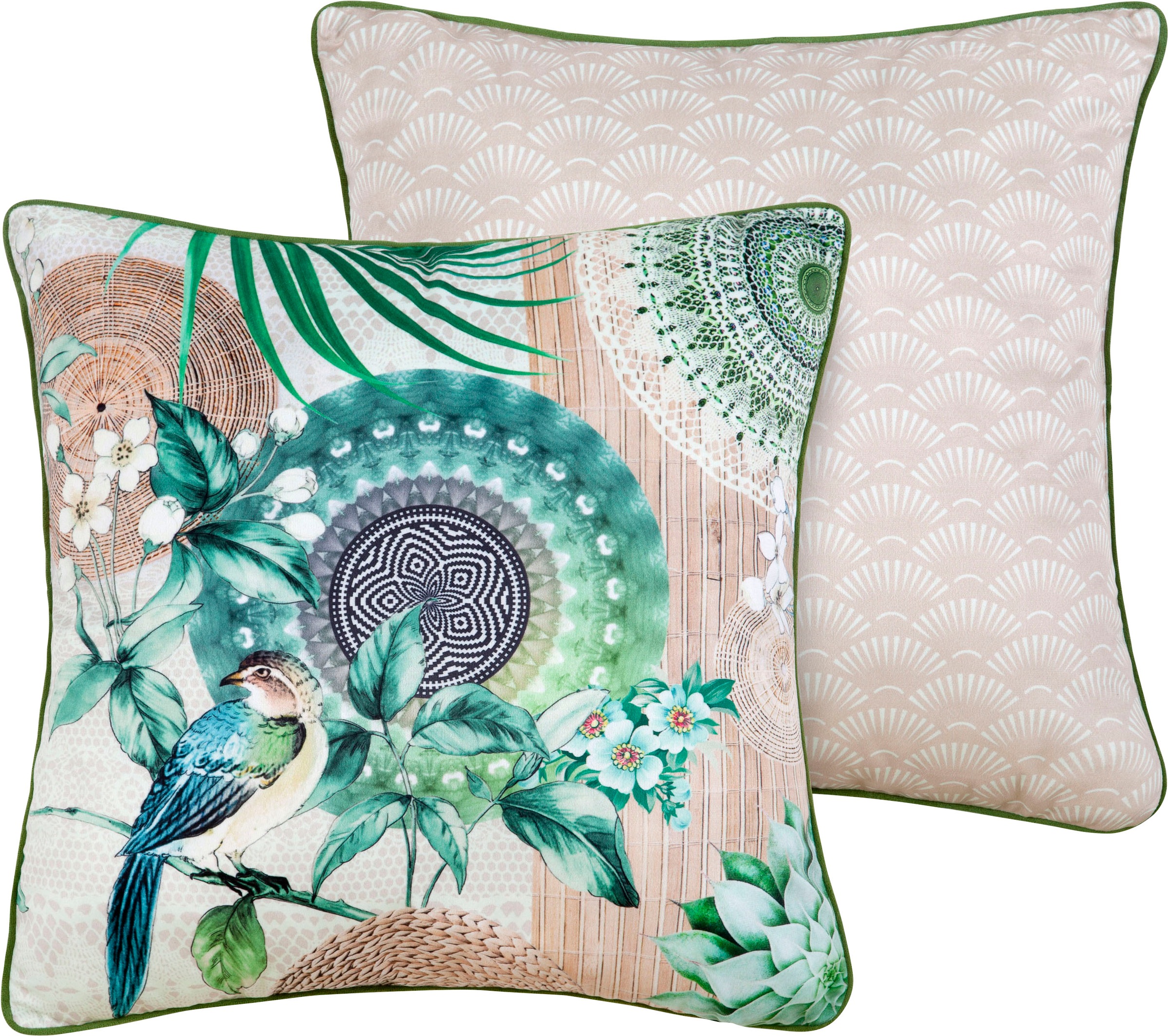 Image of hip Dekokissen »Tonrar«, (1 St., 1 48x48 cm Dekokissen - Mit biese), Mandala bei Ackermann Versand Schweiz