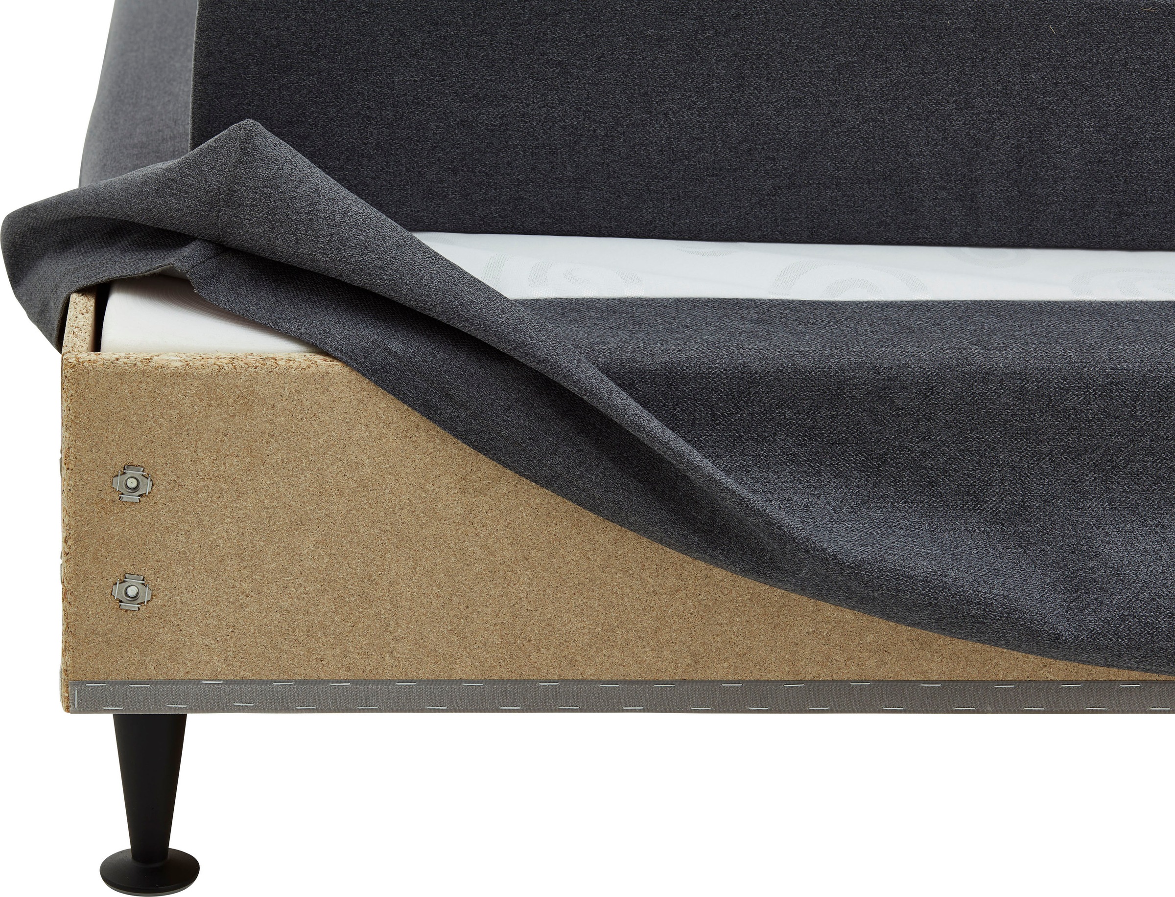 Home affaire Boxspringbett »Linja« mit Hotelbett-Charakter, Komfortliegehöhe und Topper inklusive