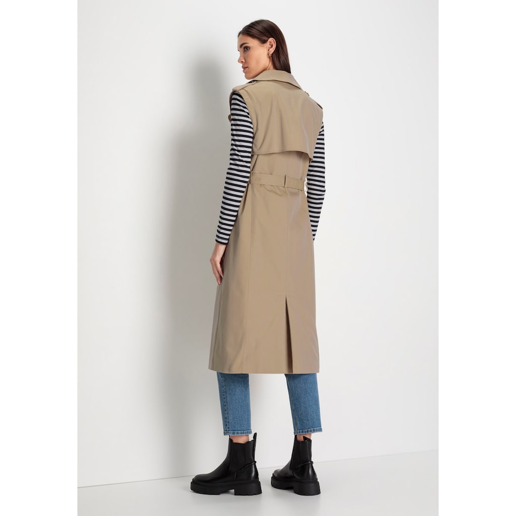 HECHTER PARIS Trenchcoat, (Set, 4 tlg., mit abnehmbaren Ärmeln), zur Trenchweste umfunktionierbar