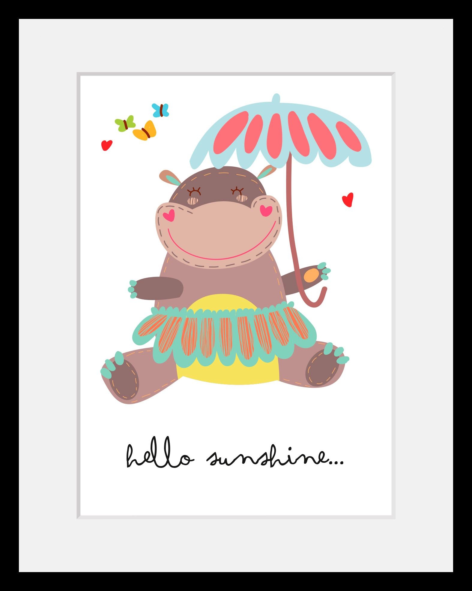 Image of Home affaire Bild »Nilpferd«, mit Rahmen bei Ackermann Versand Schweiz