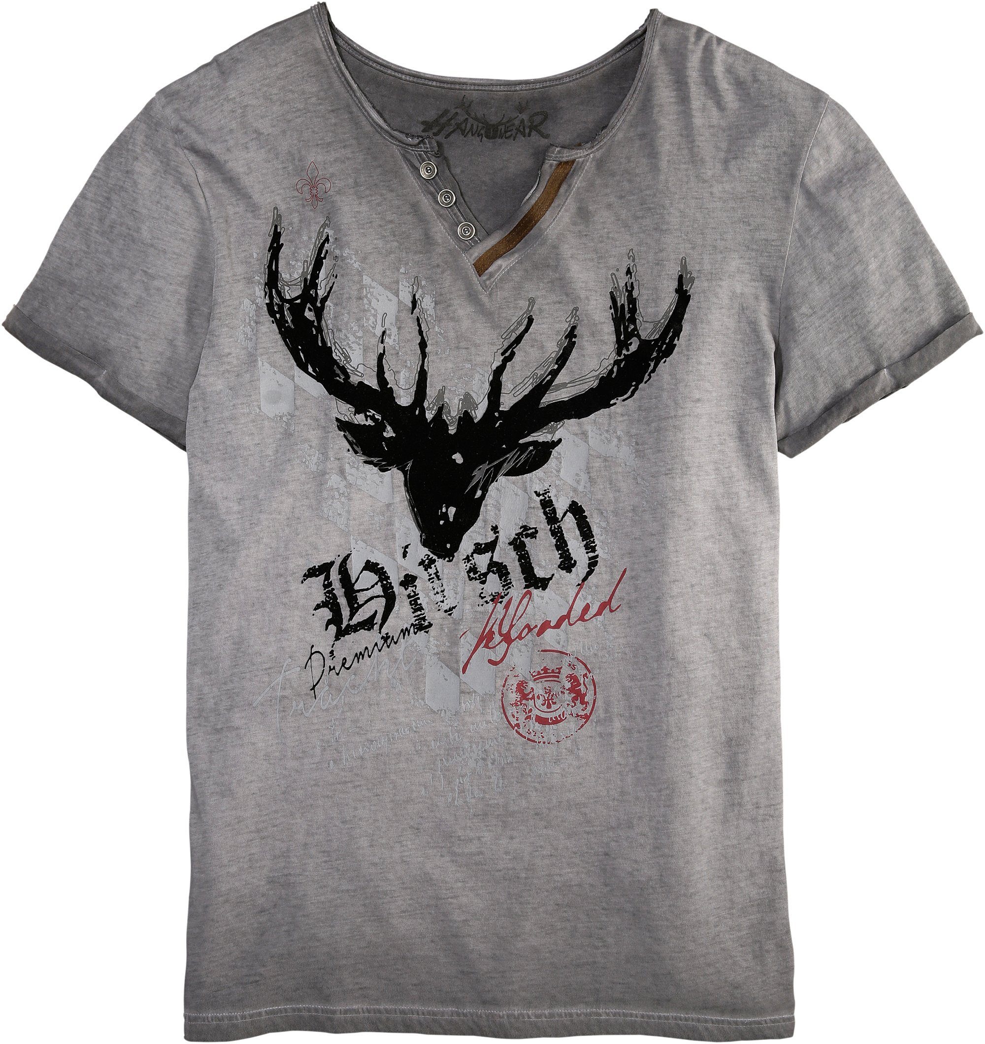 Image of Hangowear Trachtenshirt, mit Printdetails bei Ackermann Versand Schweiz