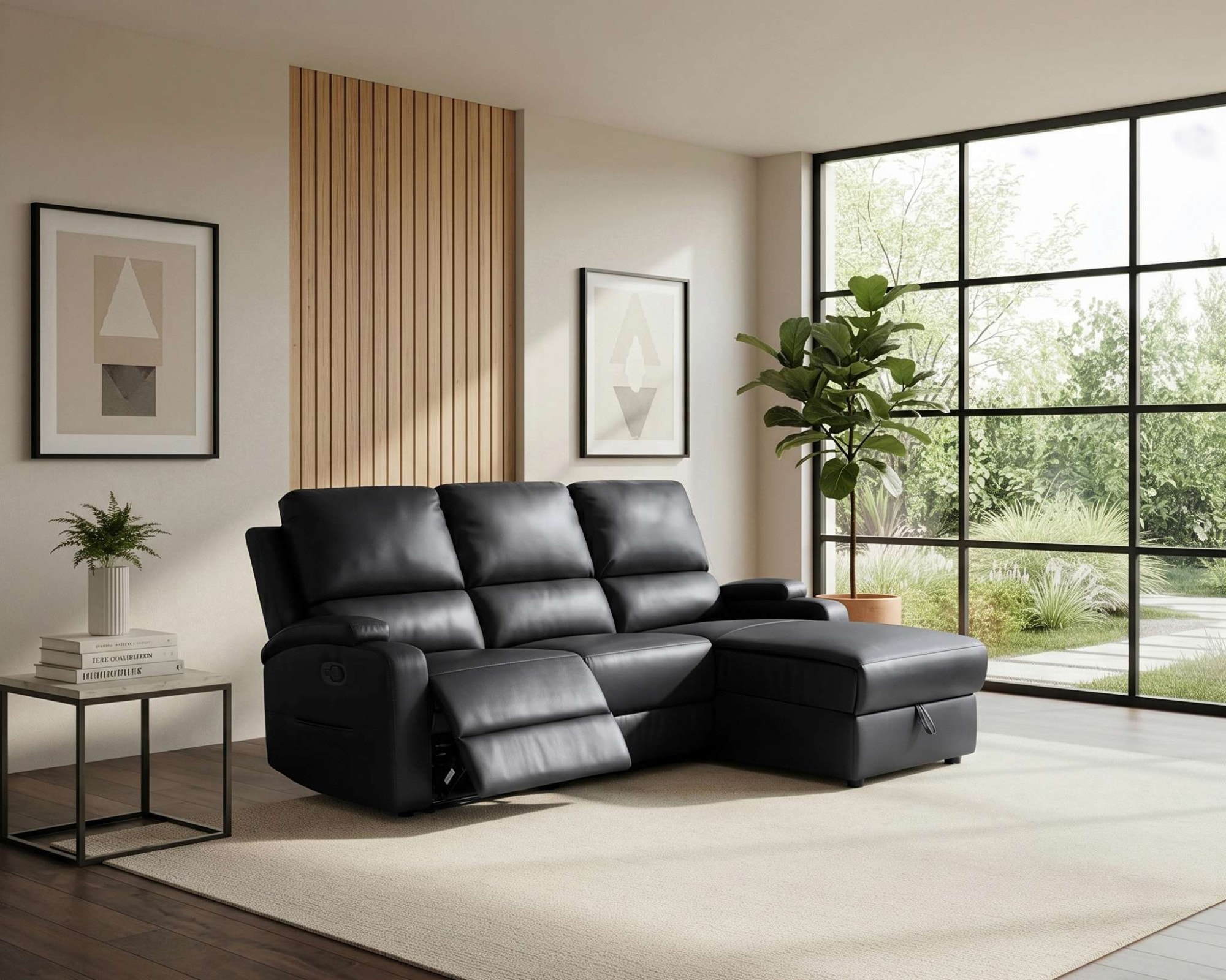 GOODproduct Ecksofa »NAPORI Kunstleder, Multimediasofa, L-Form« man. oder elektr. Relaxfuntion, USB-A bei elektr. Variante, Staukasten
