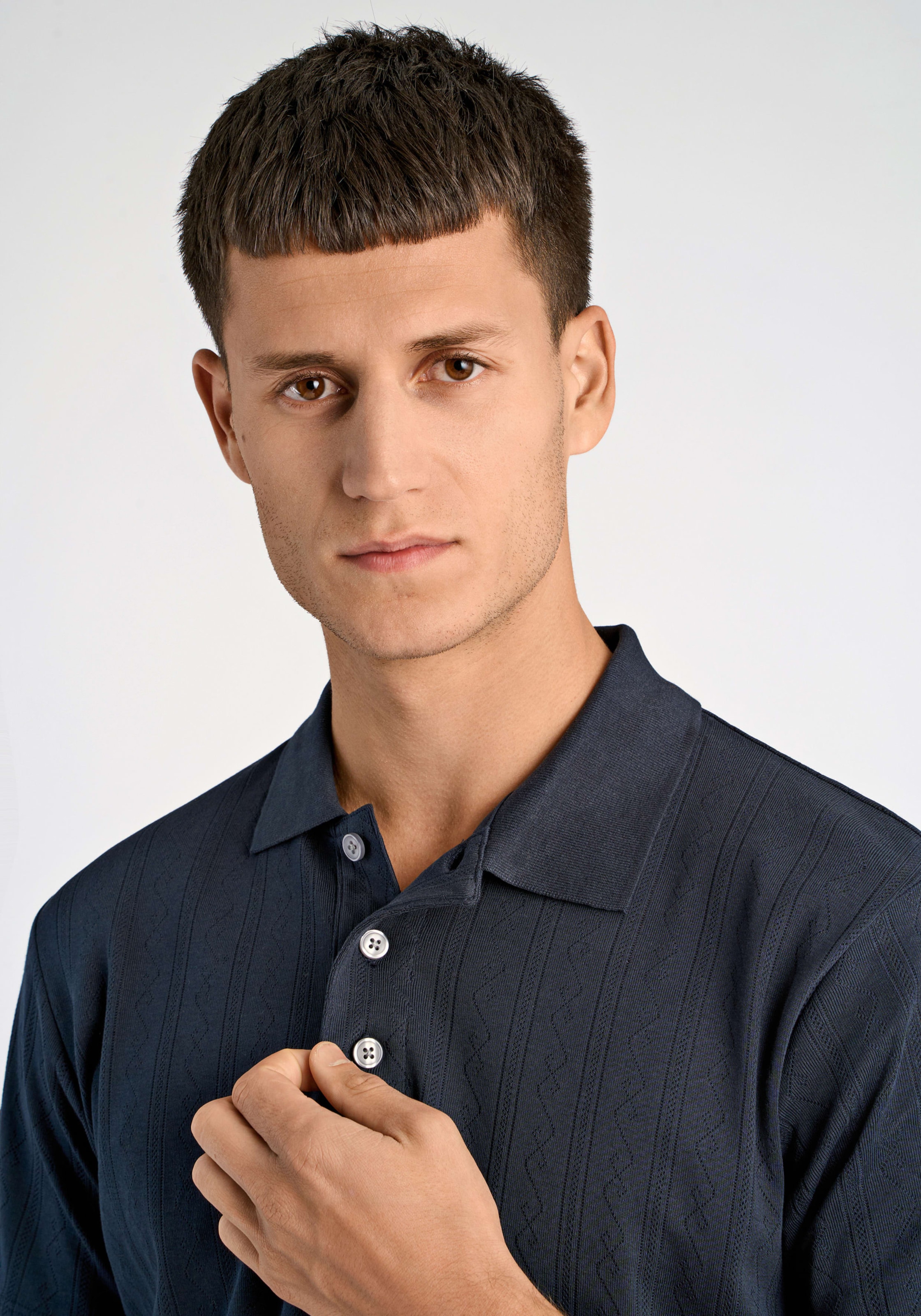 LINDBERGH Polo polo d'été avec fine structure tricotée