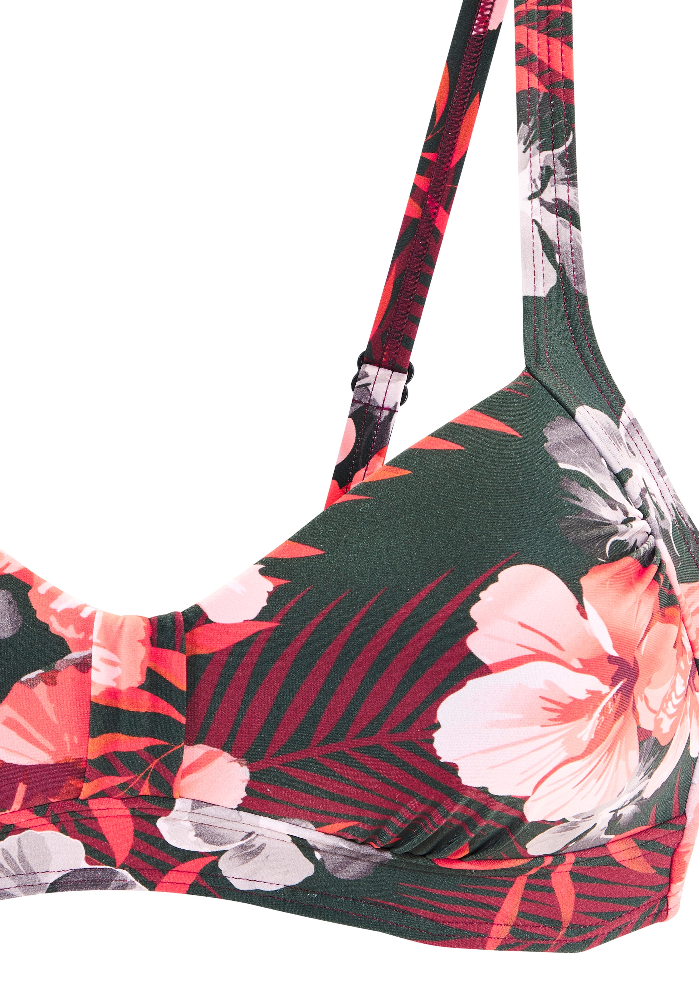 LASCANA Top bikini bandeau »Loria« bis G Cup, ohne Bügel