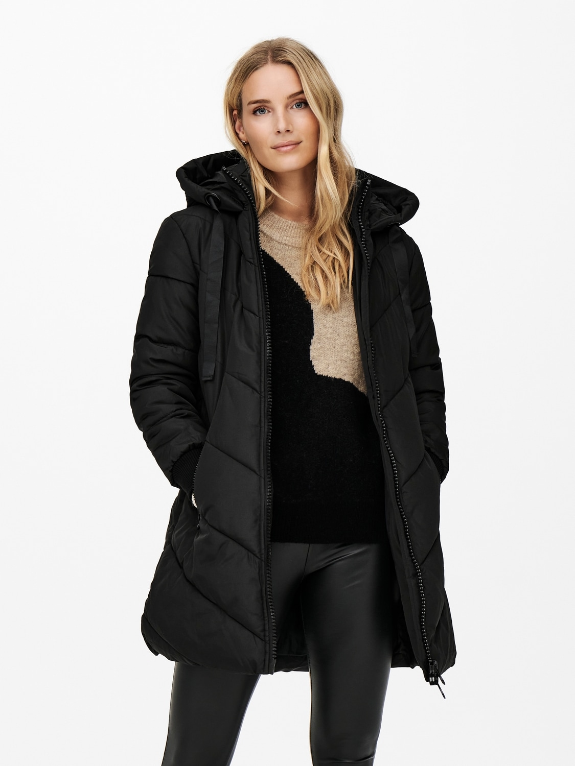 JDY Steppmantel »JDYSKYLAR LIFE HOOD JACKET OTW NOOS«