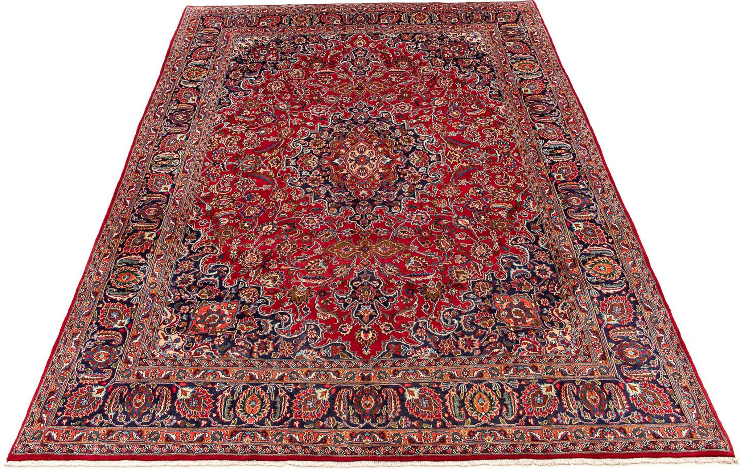 Image of morgenland Orientteppich »Perser - Classic - 387 x 290 cm - rot«, rechteckig, 10 mm Höhe, Wohnzimmer, Handgeknüpft, Einzelstück mit Zertifikat bei Ackermann Versand Schweiz