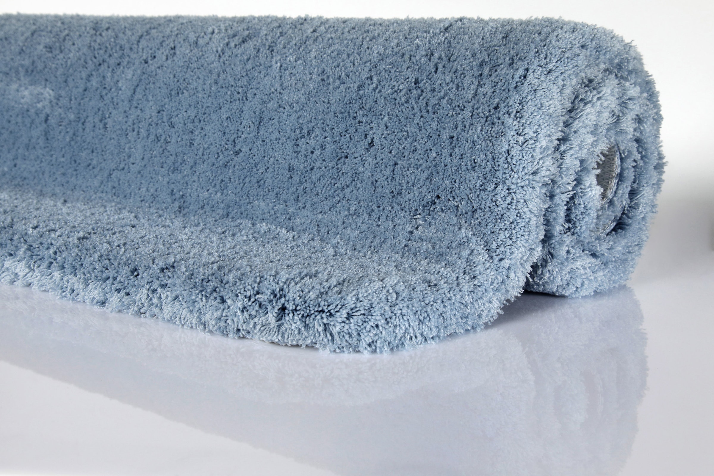 Homie Living Badematte »Porto Azzurro« Höhe 30 mm rutschhemmend beschichtet fussbodenheizungsgeeignet | schnell trocknend Badteppich, uni, rechteckig & rund, waschbar, Badezimmerteppich
