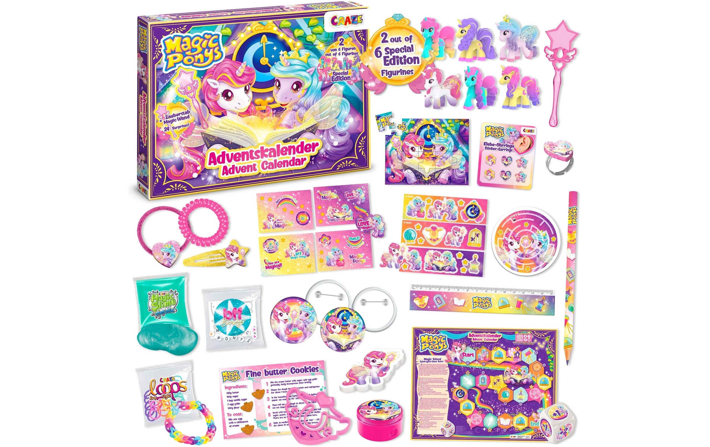 CRAZE Calendrier de l'Avent »Craze CRAZE Adventskalender Magic Ponys«