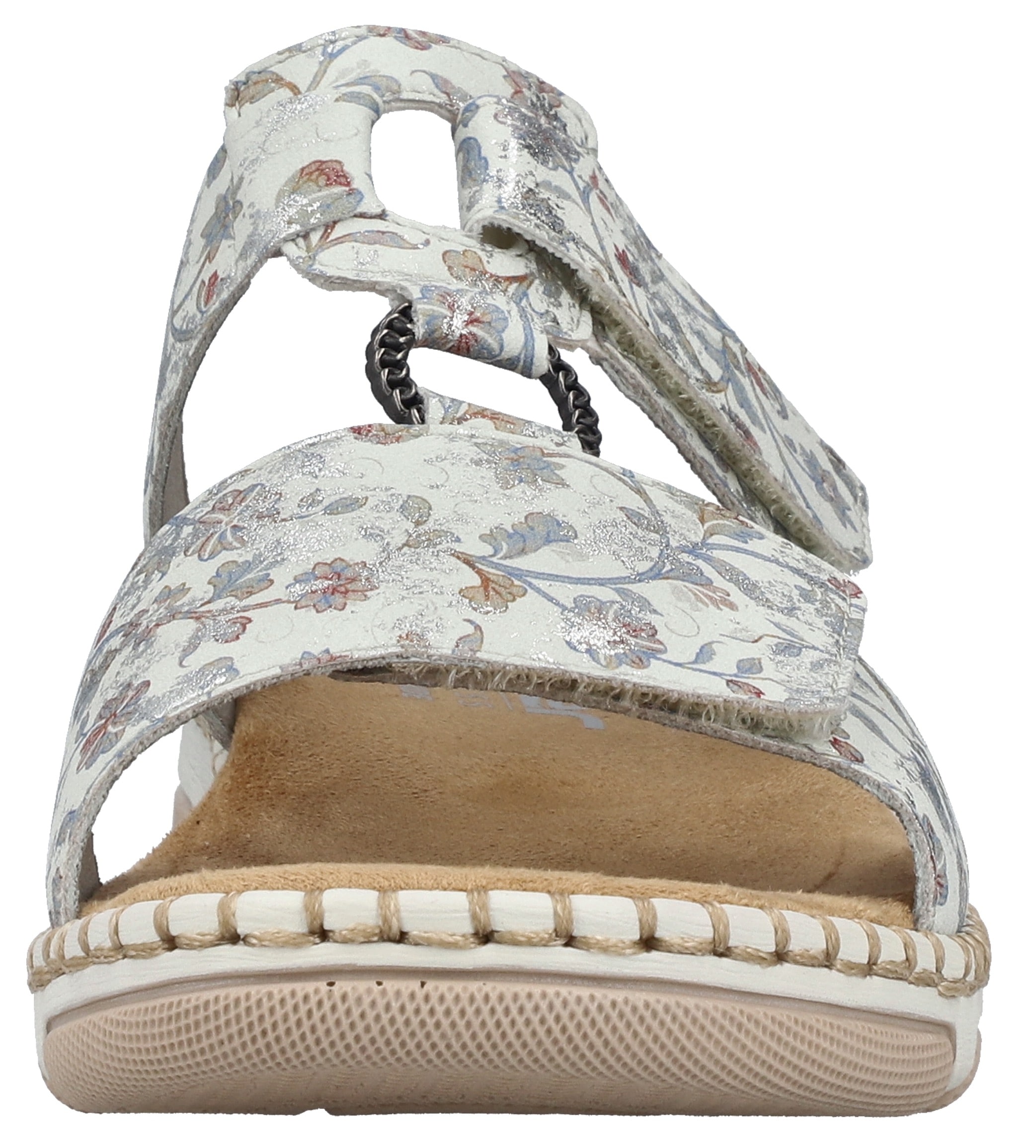 Rieker Pantolette  chaussure d'été, chaussure de vacances, chaussure de plage avec motif floral
