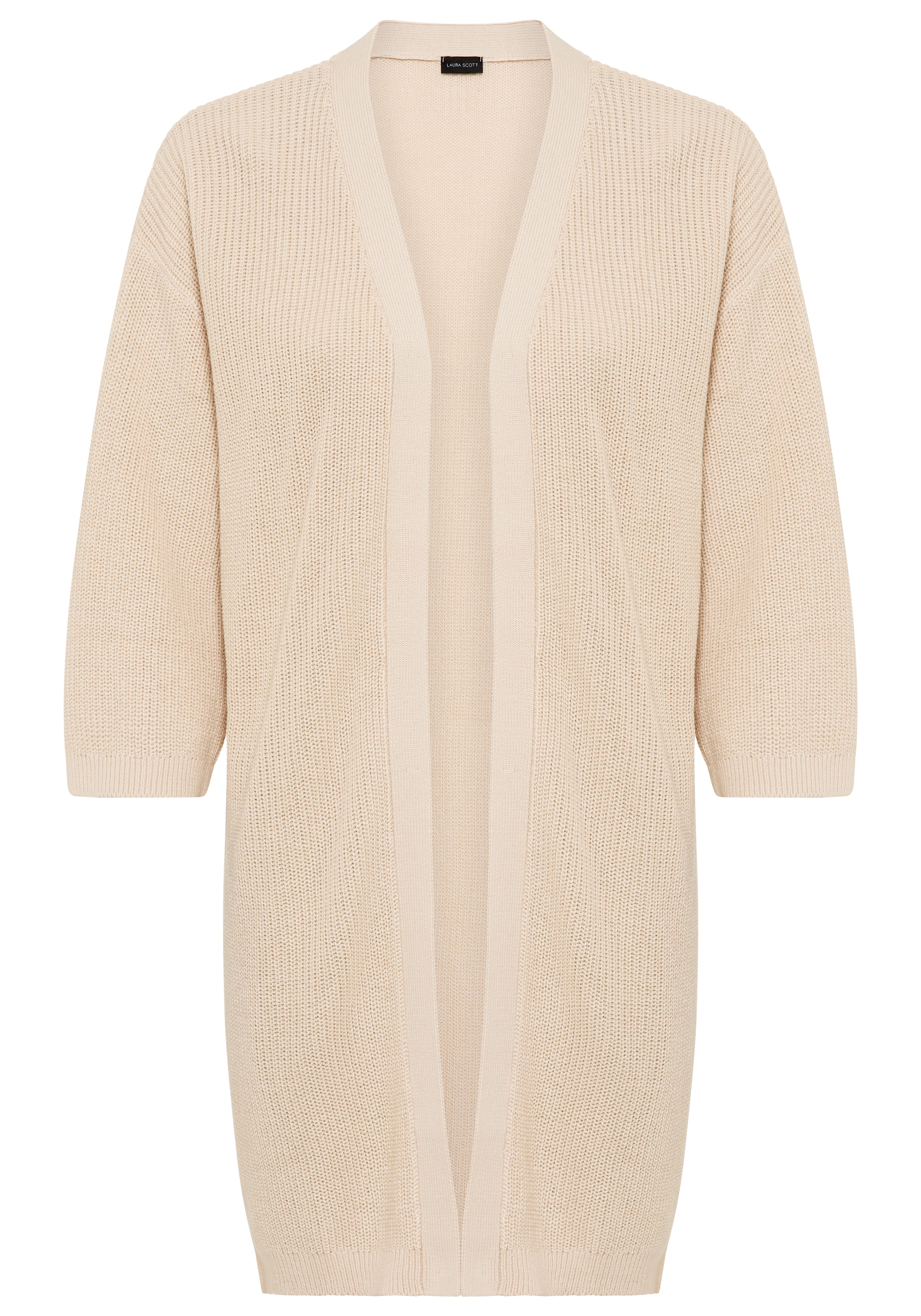 Laura Scott Strickjacke mit lässigem Schnitt und 3/4 Ärmel