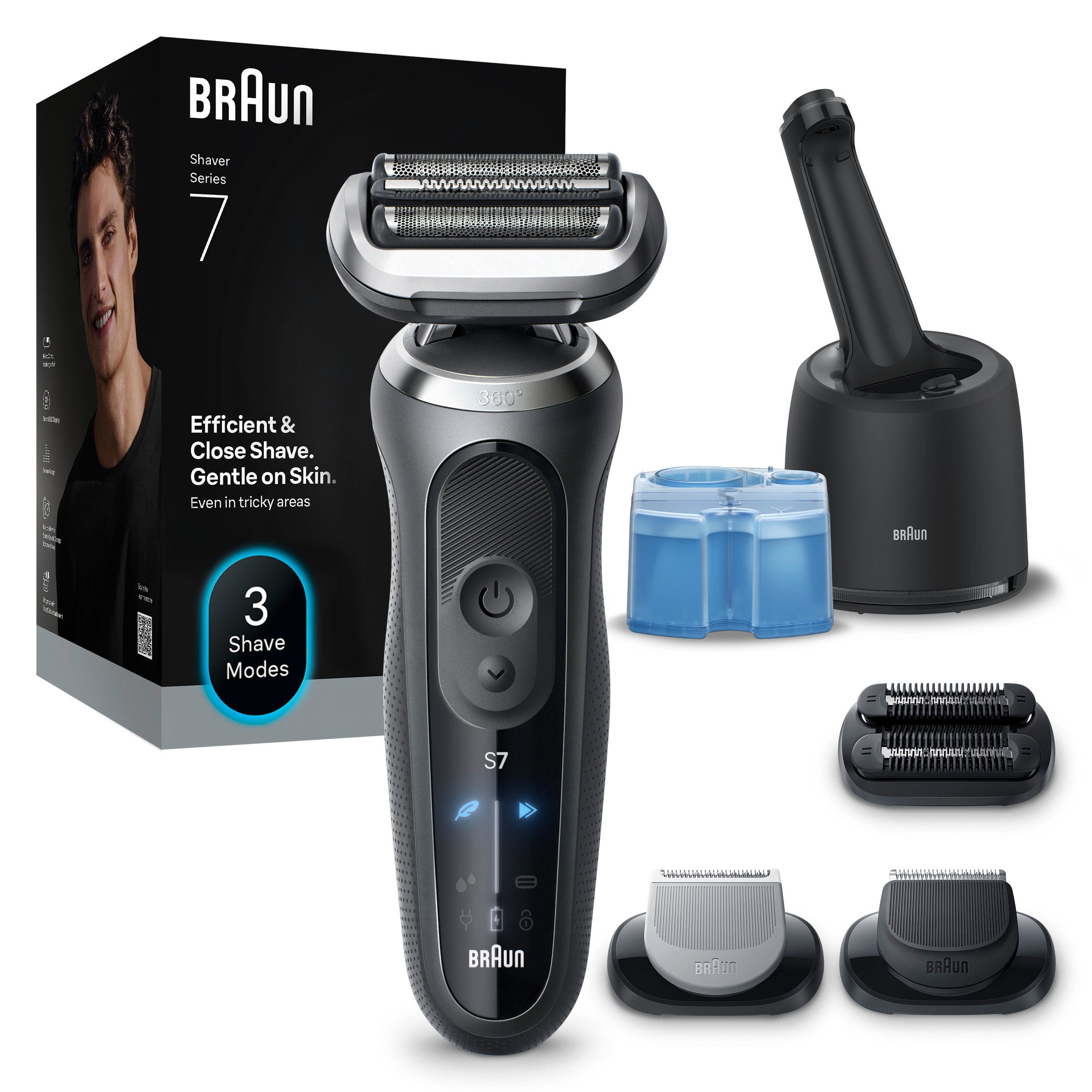 Image of Braun Elektrorasierer "Series 7 72-G7865cc" Smart Care Center 3 Stk. Aufsätze 4in1 SmartCare Center, +3 Aufsätze, 100% wasserdicht, Made in Germany