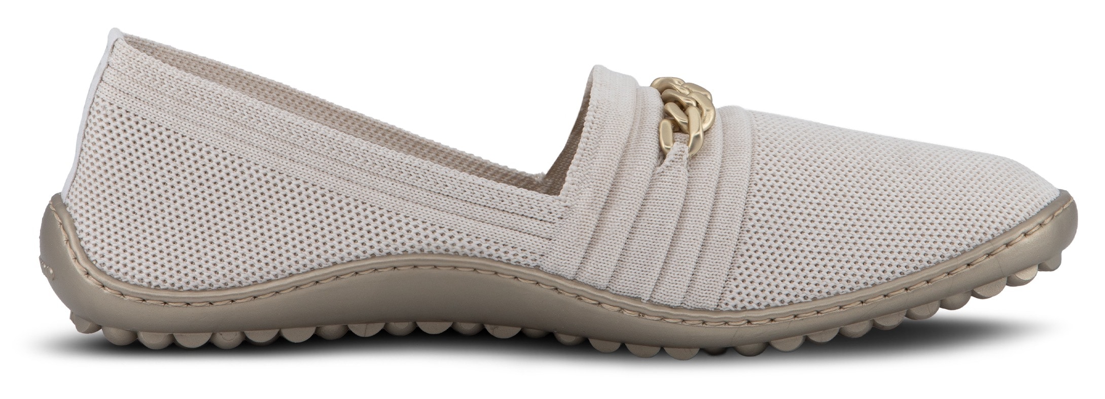 Leguano Chaussures pieds nus »LADY FAMOUS«  flats, ballerines, chaussures confort avec chaîne décorative dorée