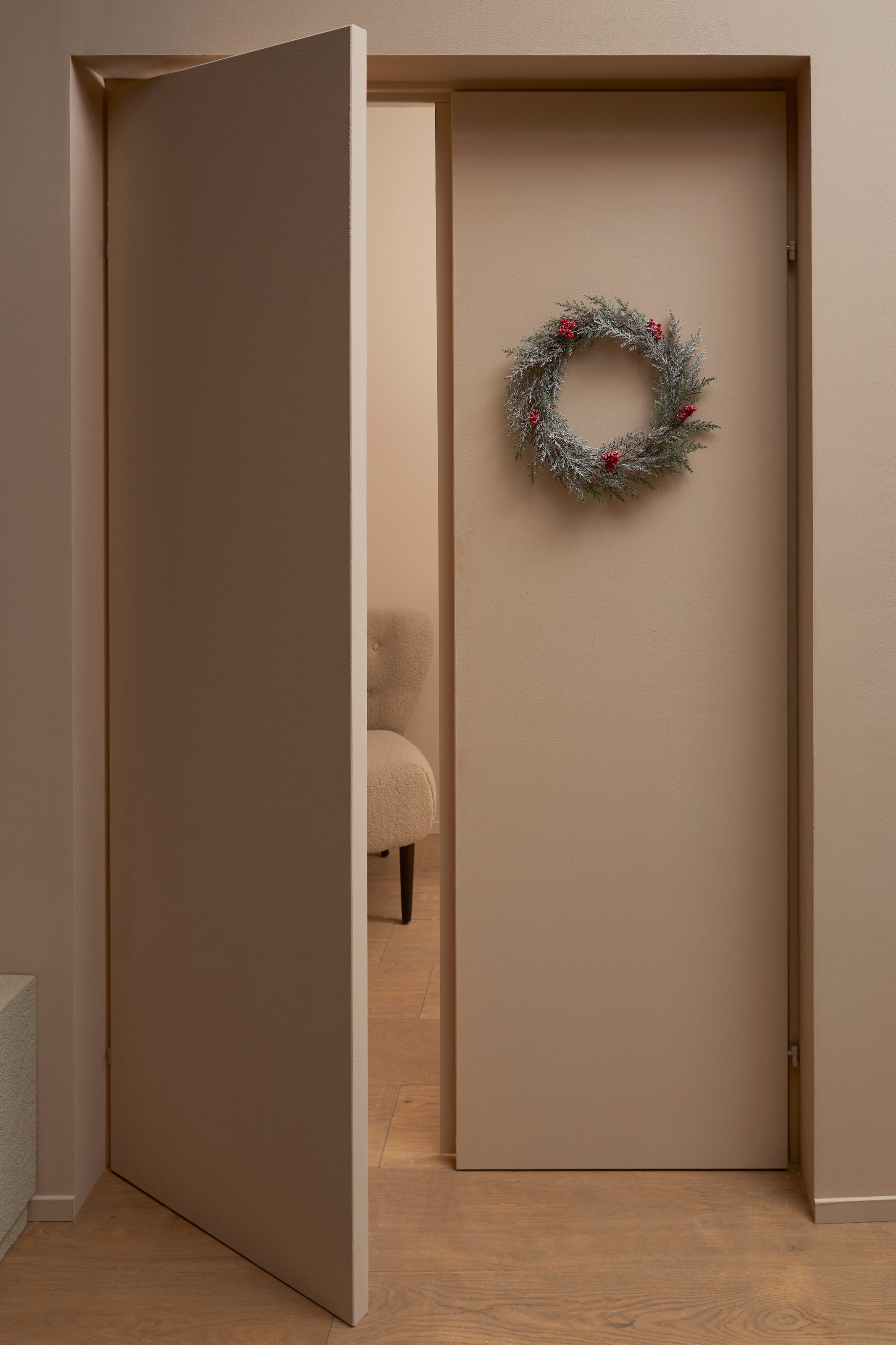 LeGer Home by Lena Kranz Türkranz kaufen aus ca. Gercke Weihnachtsdeko, »Delenn, 40 Zweigen Ø 2er Set Frost-Optik«, cm, in Beeren, Tischkranz jetzt Dekokranz mit