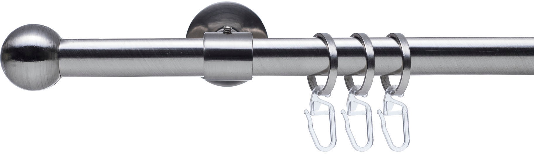Image of Liedeco Gardinenstange »Stilgarnitur, Komplettgarnitur 16 m Kugel Set«, 1 läufig-läufig, Fixmass, Gardinenstange Komplett bei Ackermann Versand Schweiz