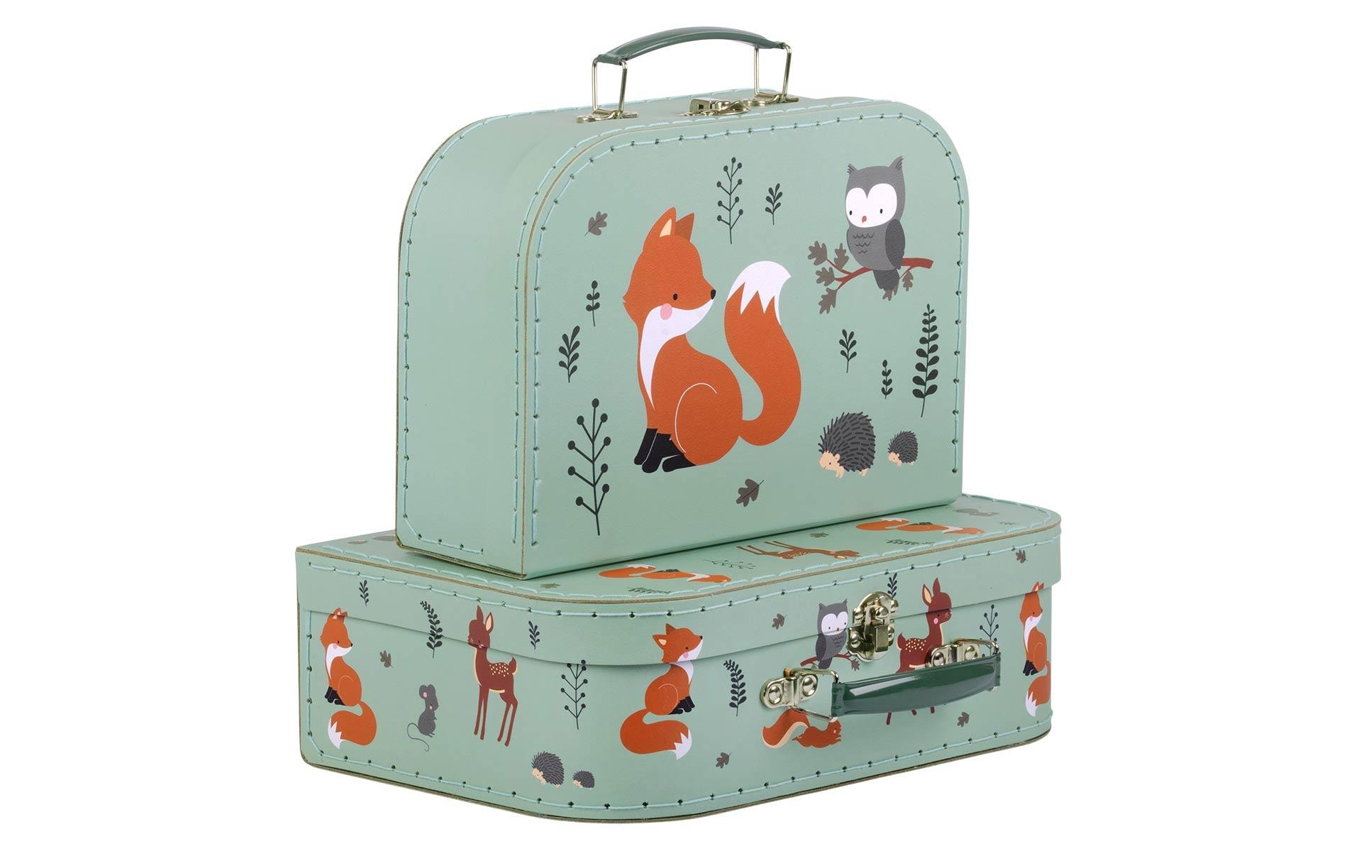 A Little Lovely Company Kinderkoffer »Forest Friends 2er Set«