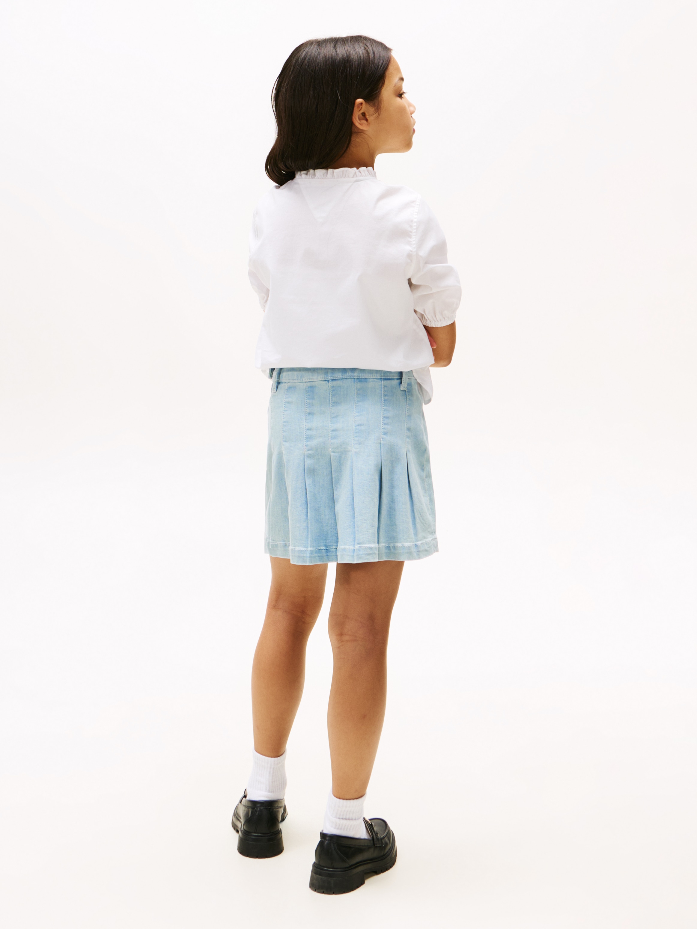 Tommy Hilfiger Jeansrock »DENIM PLEATED SKIRT«, für Kinder bis 16 Jahre, mit Falten