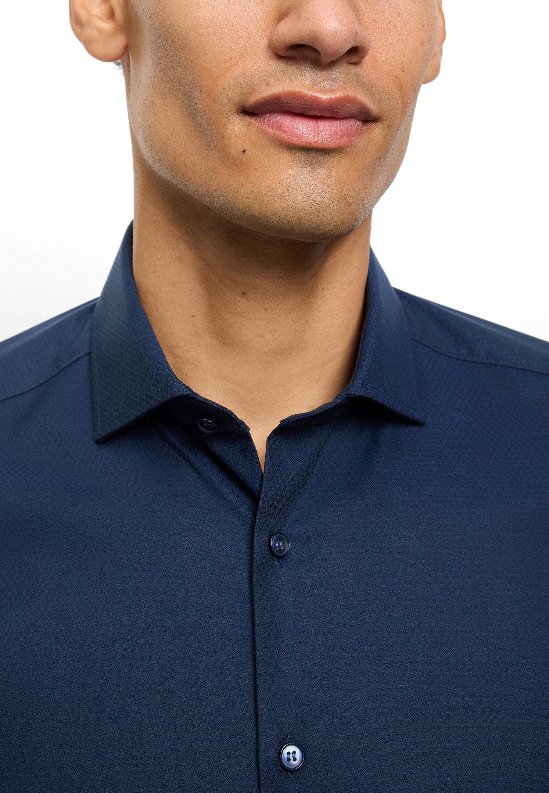 OLYMP Langarmhemd »Level 5« Businesshemd, body fit, Royal-Kentkragen, unifarben