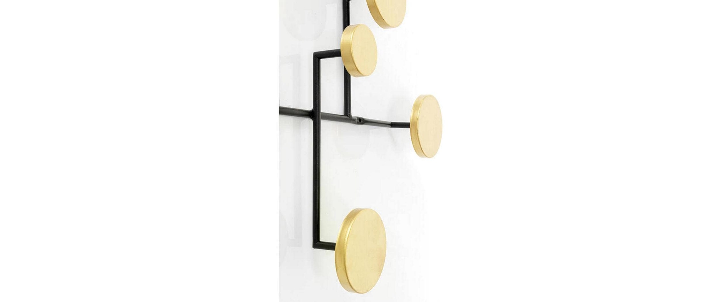 Kare Design Garderobenleiste »Art Circles Goldfarben/Schwarz«