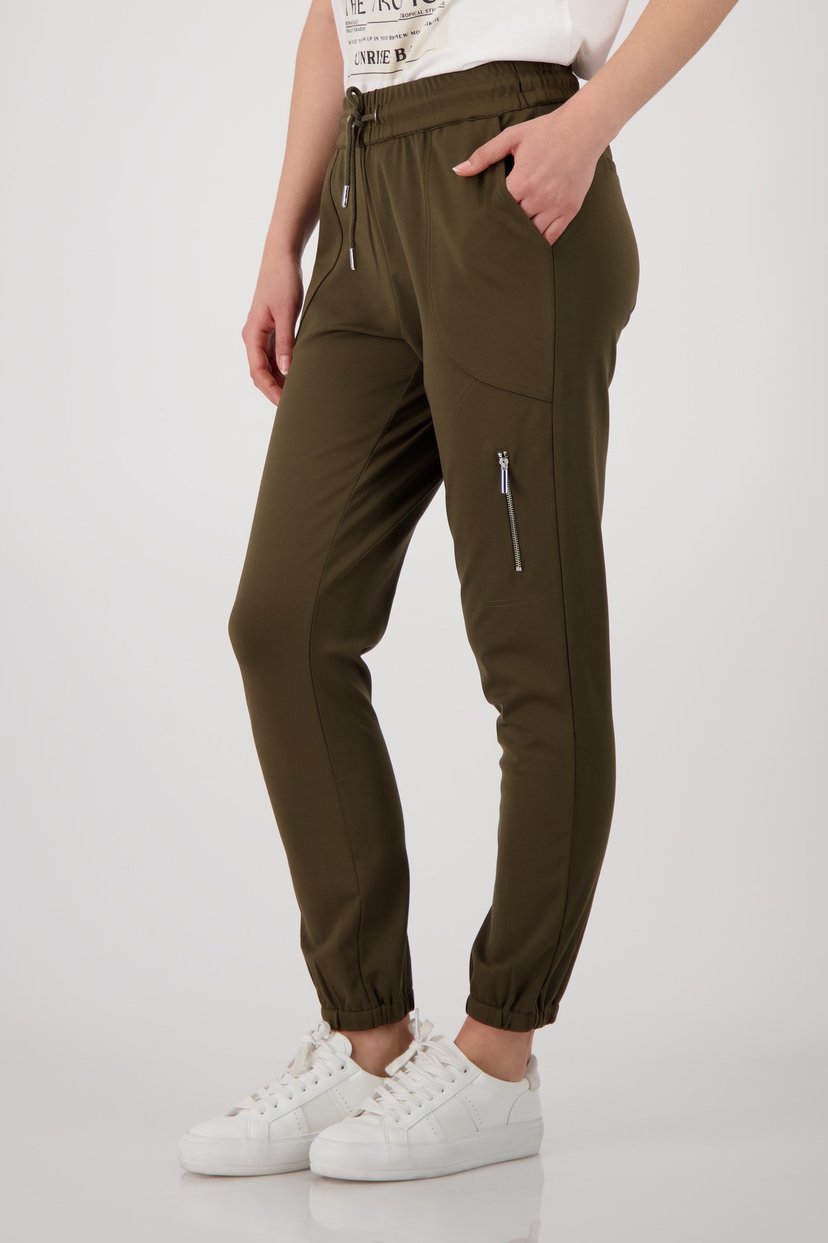Monari Jogger Pants »Hose Jill Basic«  mit Reissverschlusstasche