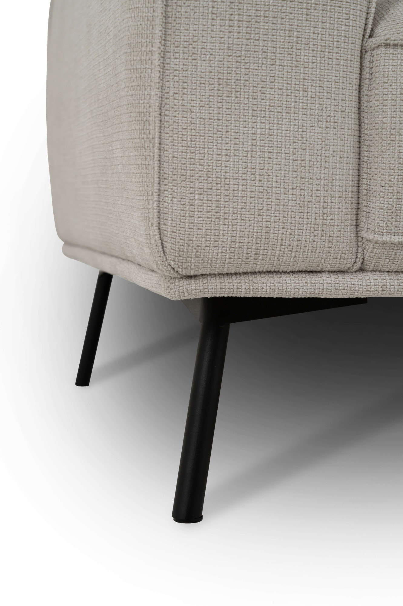 andas Ecksofa »Vosby«, Breite 260 cm, Chenille, mit dekorativer Kedernaht
