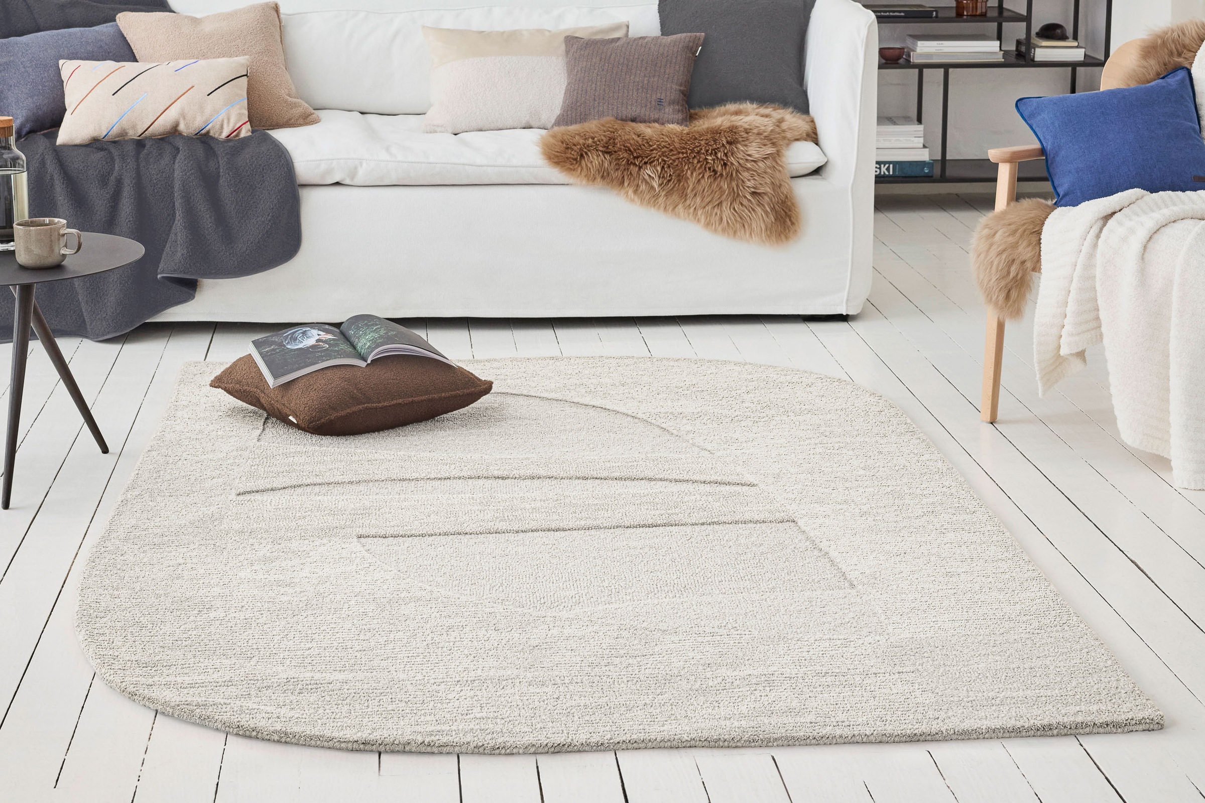 Image of Wecon home Teppich "Dodo" rechteckig 10 mm Höhe Wollteppich, asymmetrisch, hochwertig, handgetuftet, robust, modern