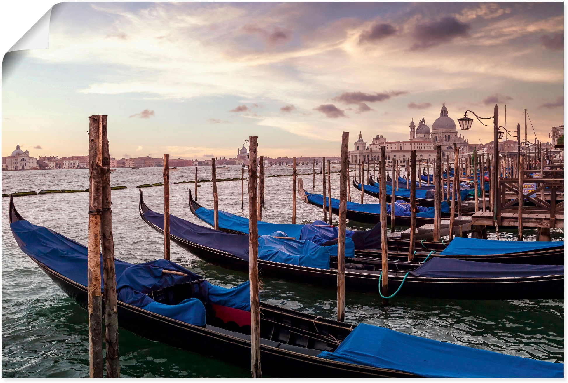 Image of Artland Poster "Venedig Gondeln" 1 Stk. tlg. ohne Rahmen