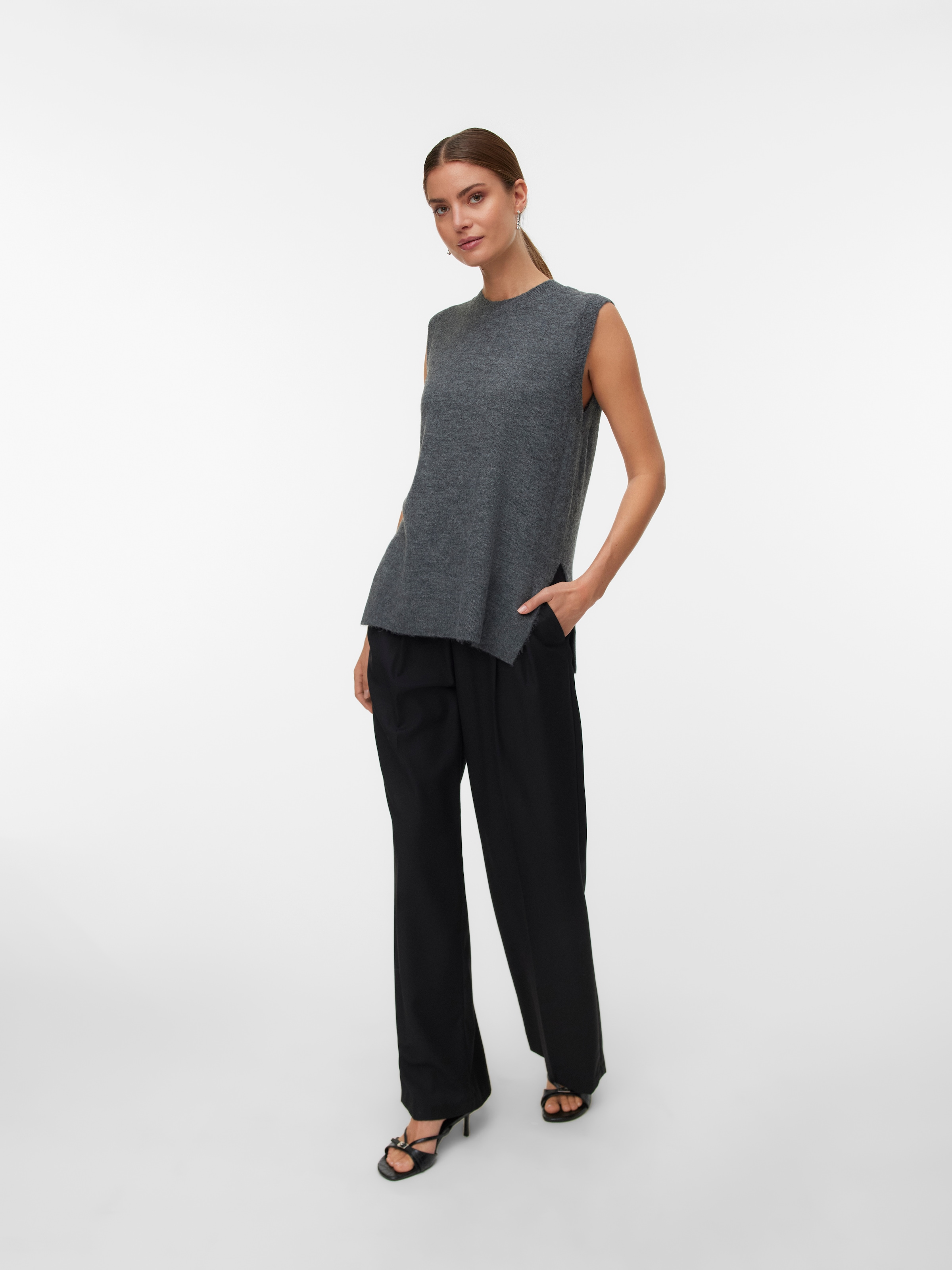 Vero Moda Pull-over »VMLEFILE SL O-NECK PULLOVER NOOS«