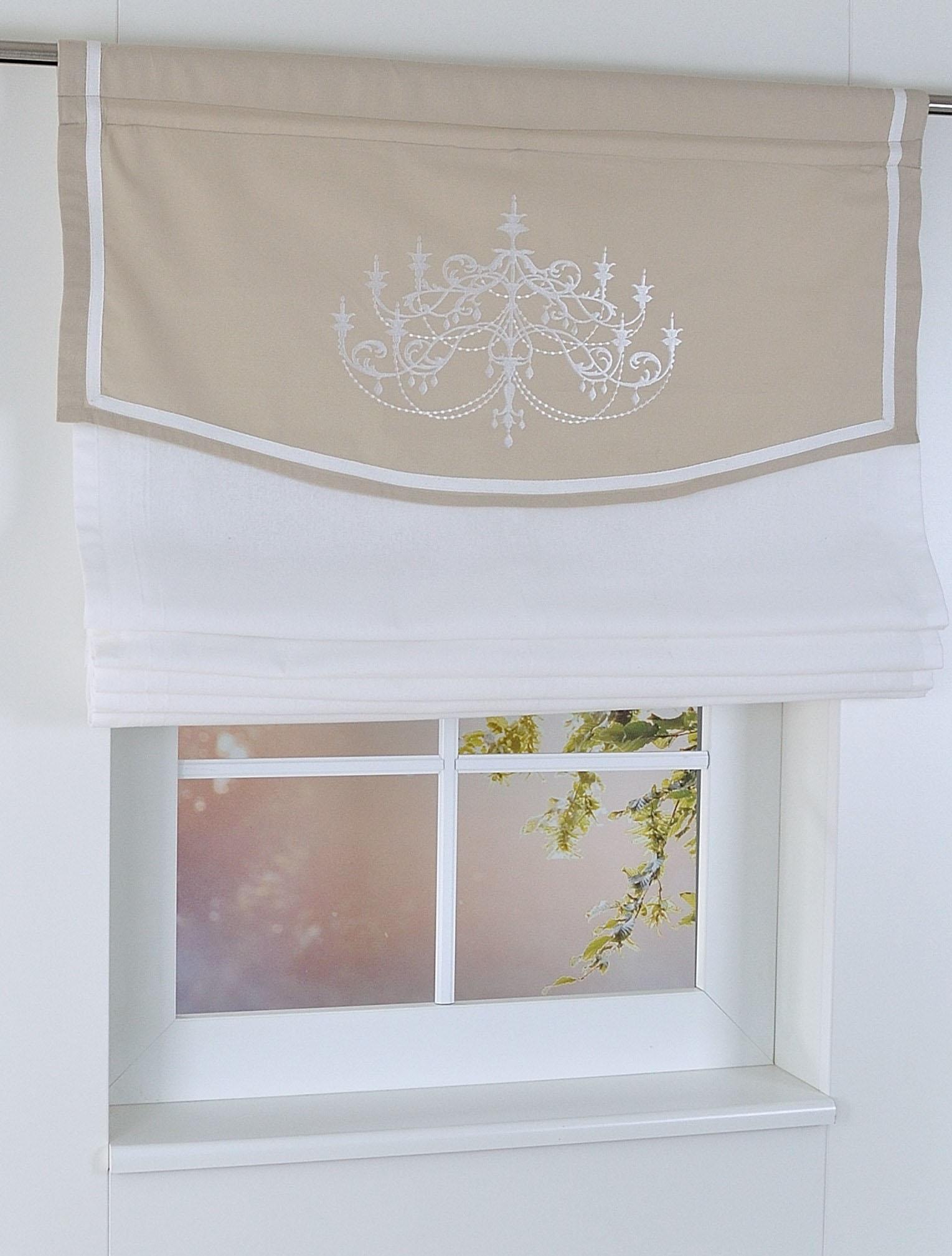 Image of Kutti Raffrollo »Versailles«, mit Stangendurchzug, freihängend, mit Stangendurchzug bei Ackermann Versand Schweiz