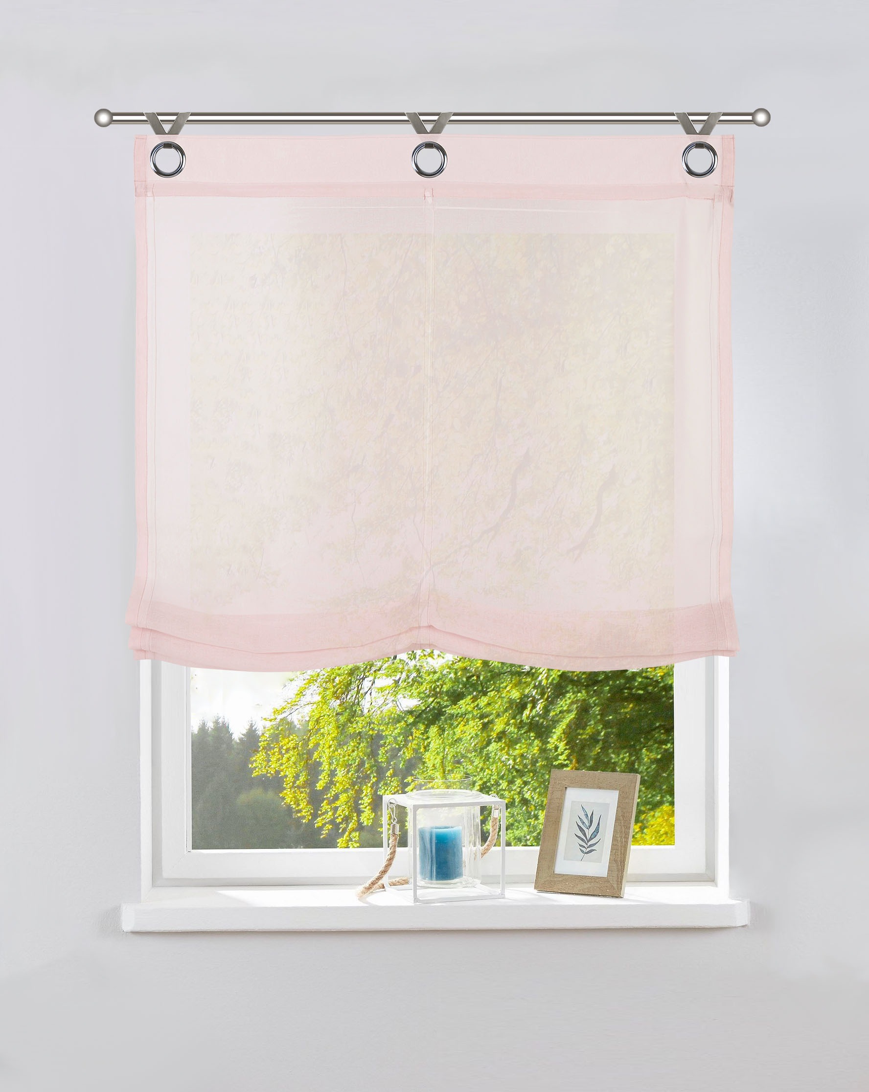 Image of GOODproduct Raffrollo »Lilliene 1«, mit Ösen, nachhaltig, transparent, gewebt, monochrom, basic bei Ackermann Versand Schweiz