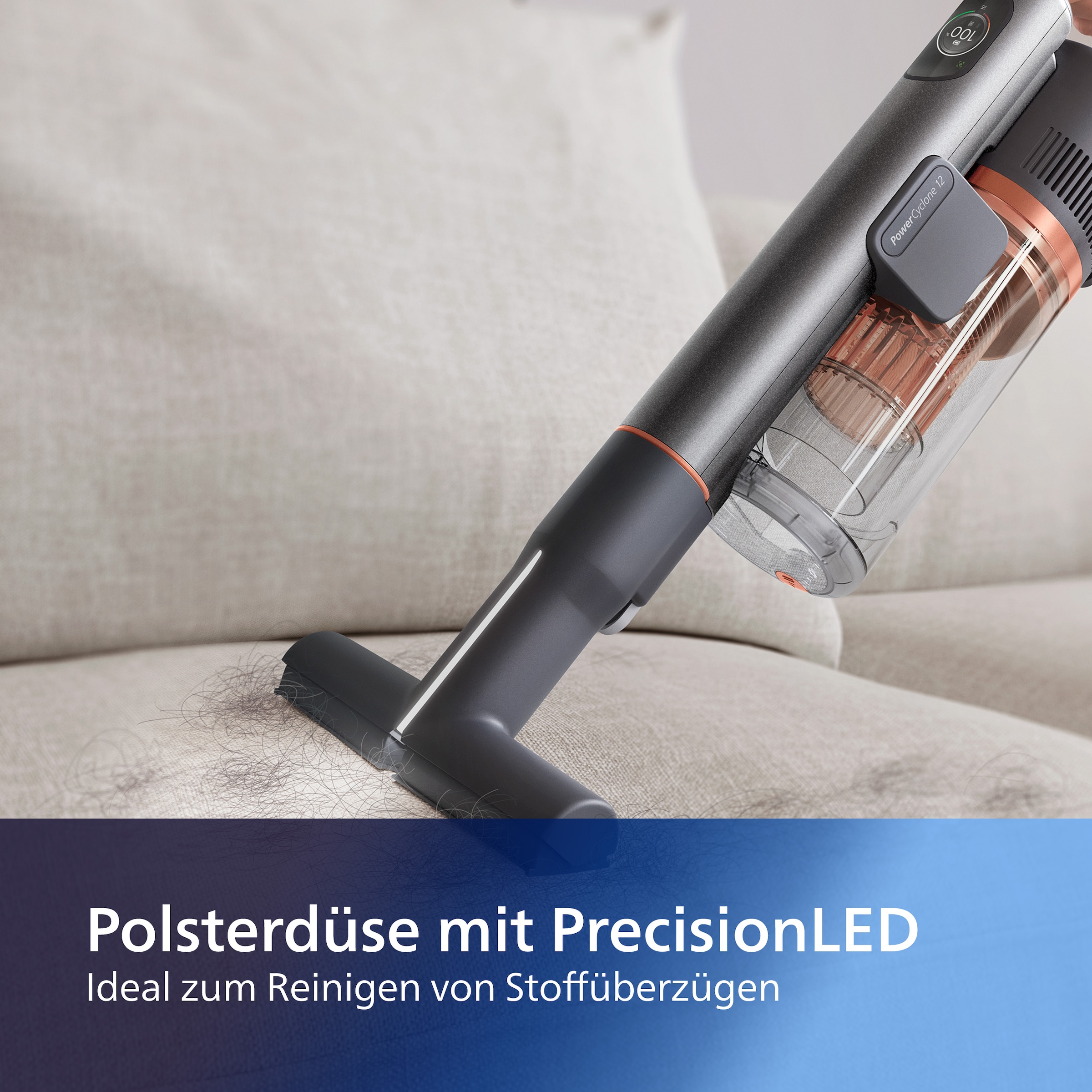 Philips Staubsaugerdüsen-Set »XV1685/01 Cordless VC 7000 & 8000 Series«, (Set, 4 tlg.), Düsen mit der PrecisionLED Technologie ausgestattet