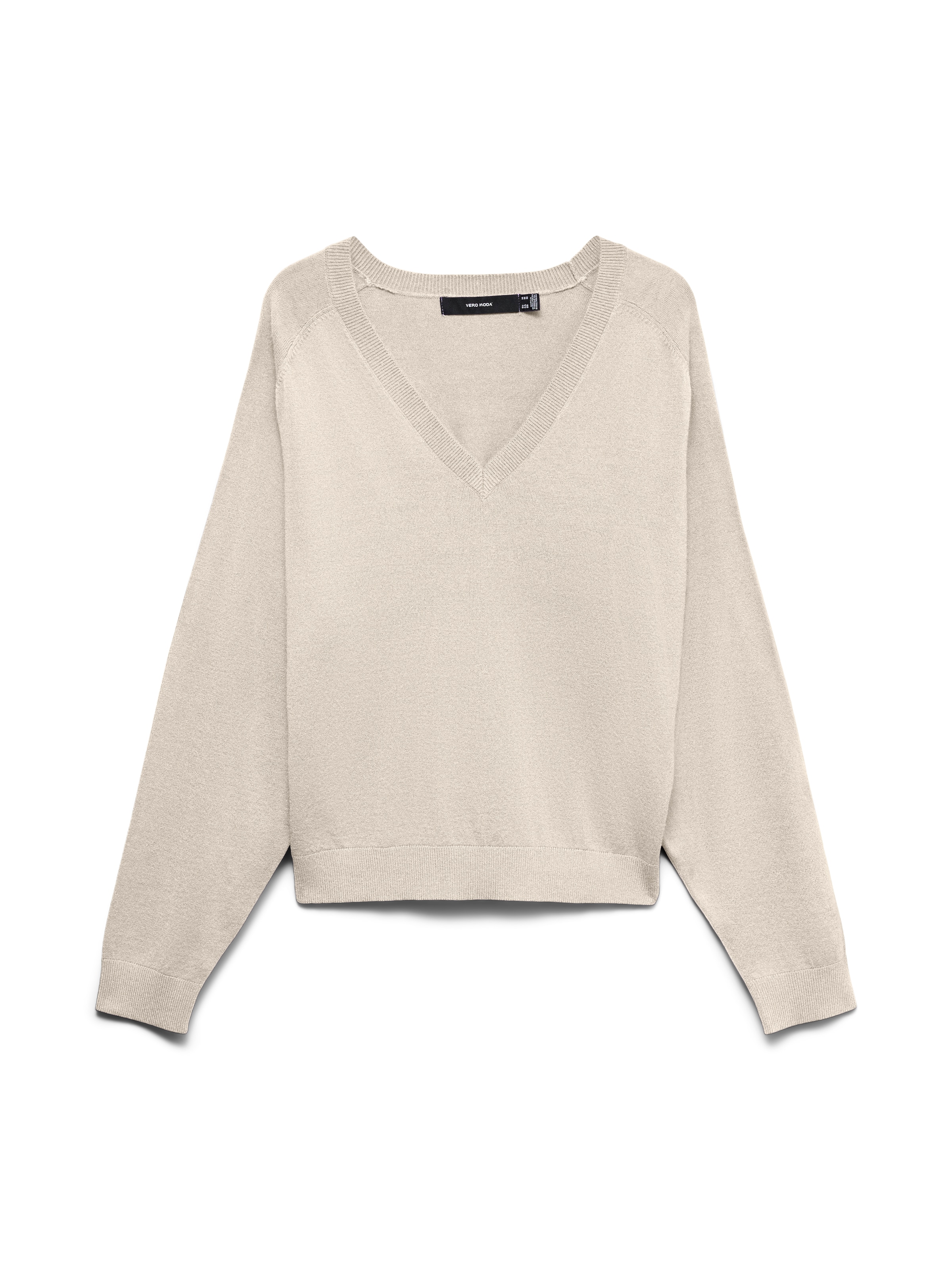 Vero Moda Pull en tricot »VMHOLLY KARIS LS V-NECK PULLOVER BOO« mélange de viscose