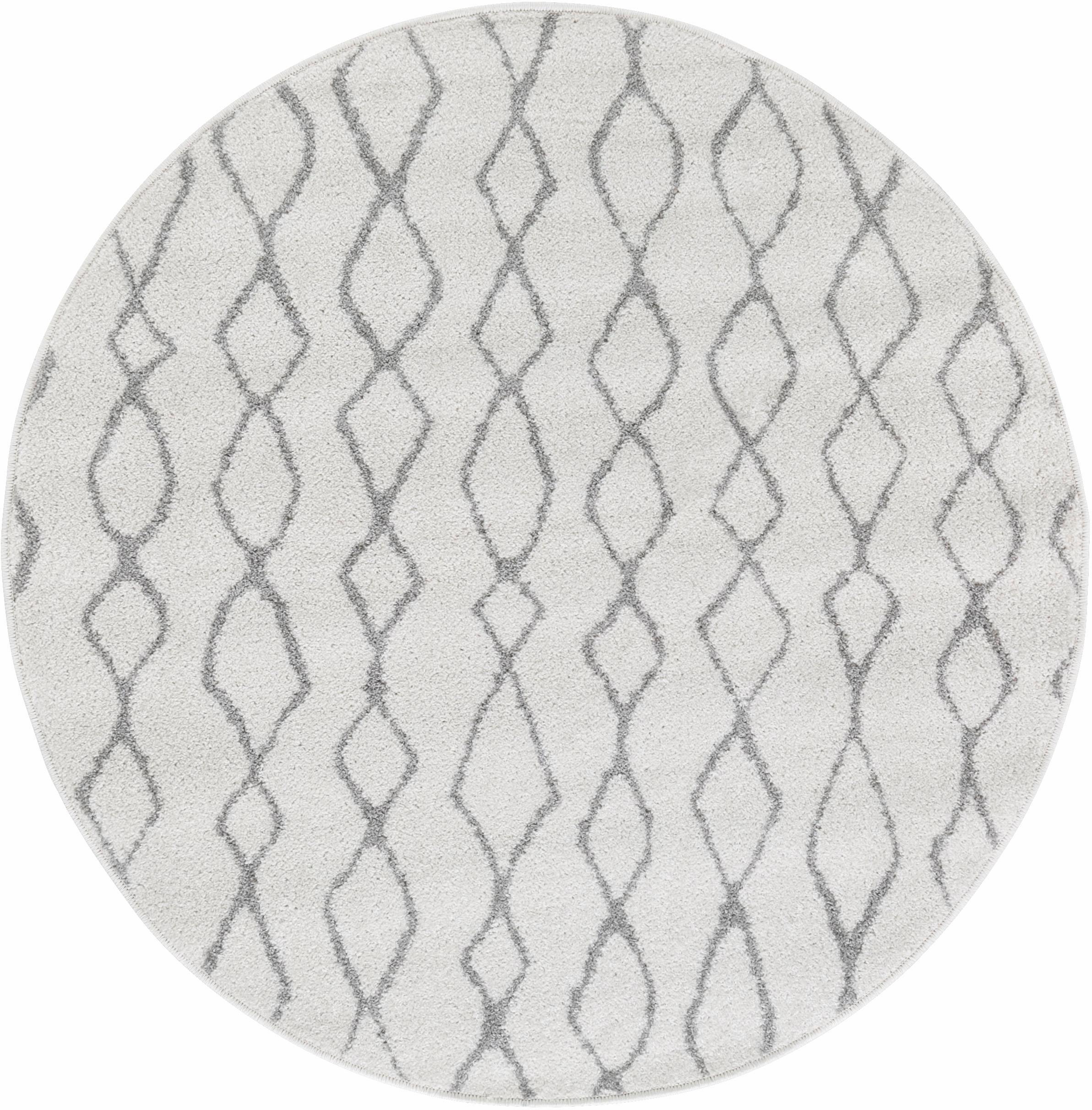 Image of Andiamo Teppich »Bolonia 92«, rund, 6 mm Höhe, Rauten Design, Wohnzimmer bei Ackermann Versand Schweiz