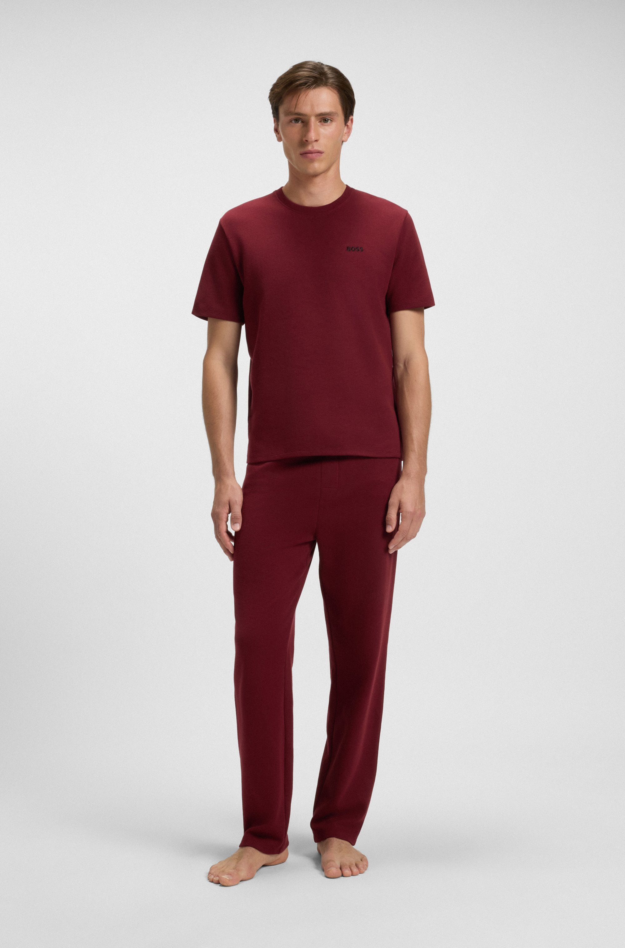 BOSS Pyjamahose »Waffle Pants«