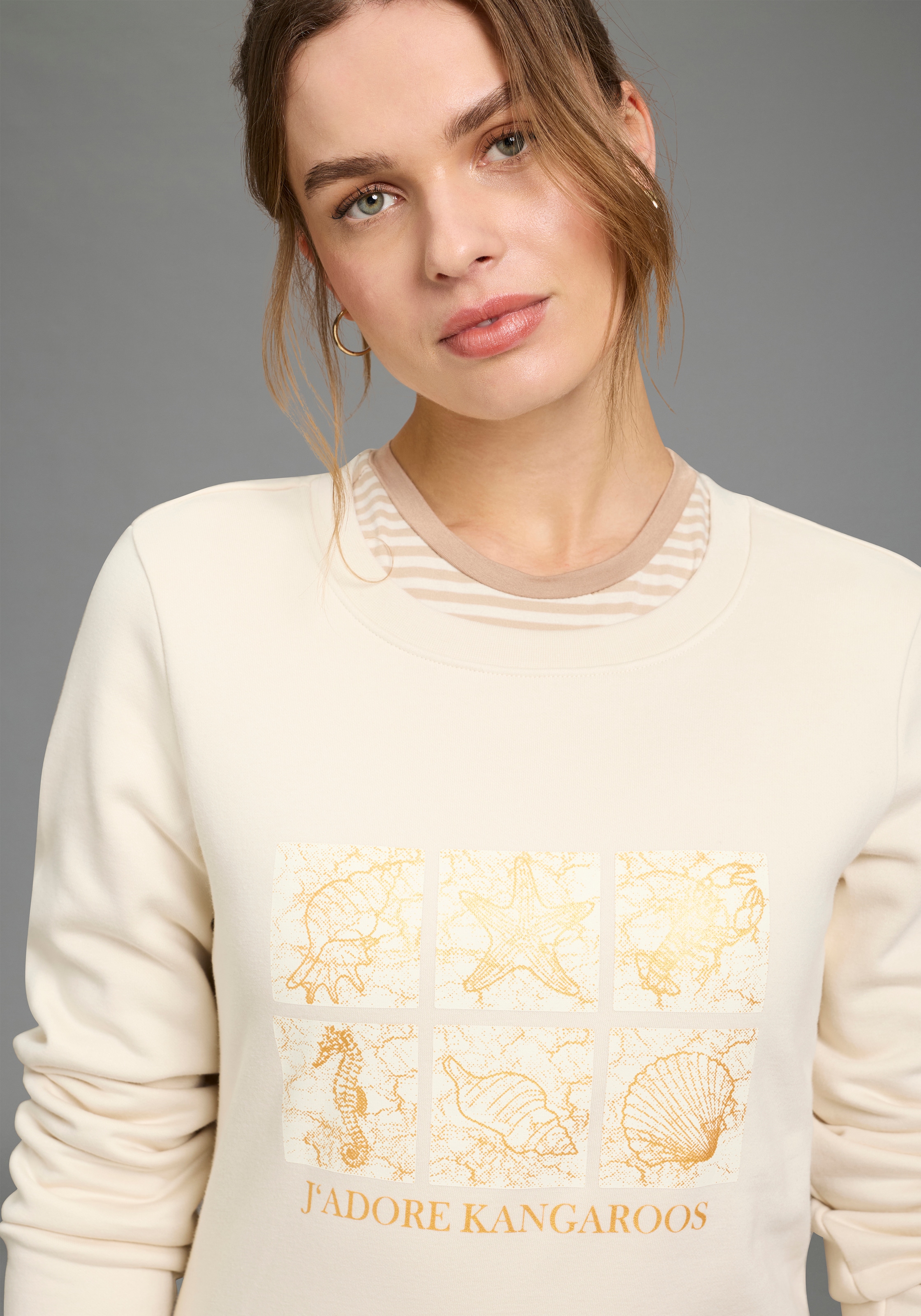 KangaROOS Sweatshirt , mit Frontdruck
