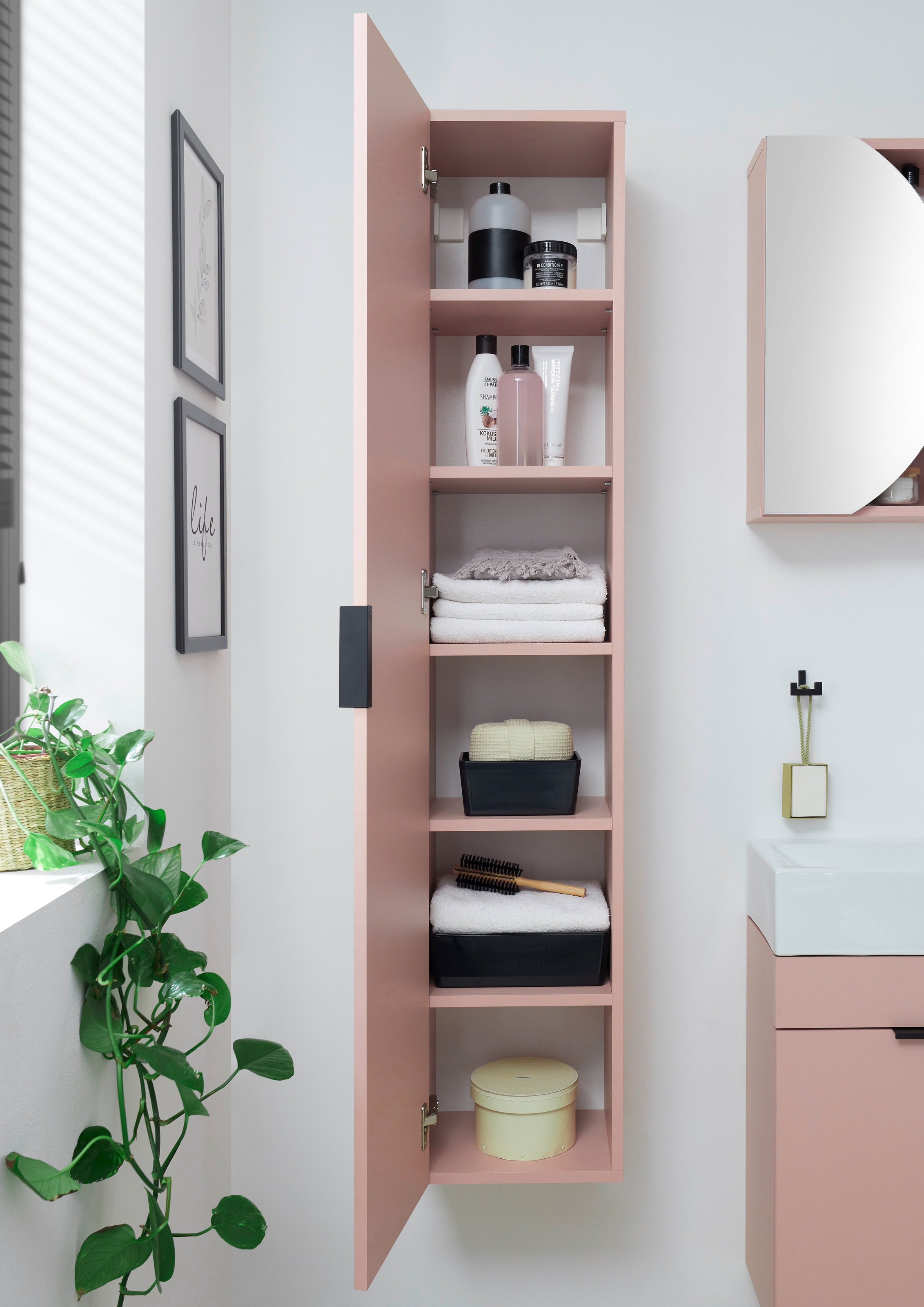 BASIC by Balculina Armoire haute »Nancy BxHxT 30x150x25 cm« 1 cuis tlg. largeur 30 cm, suspendu
