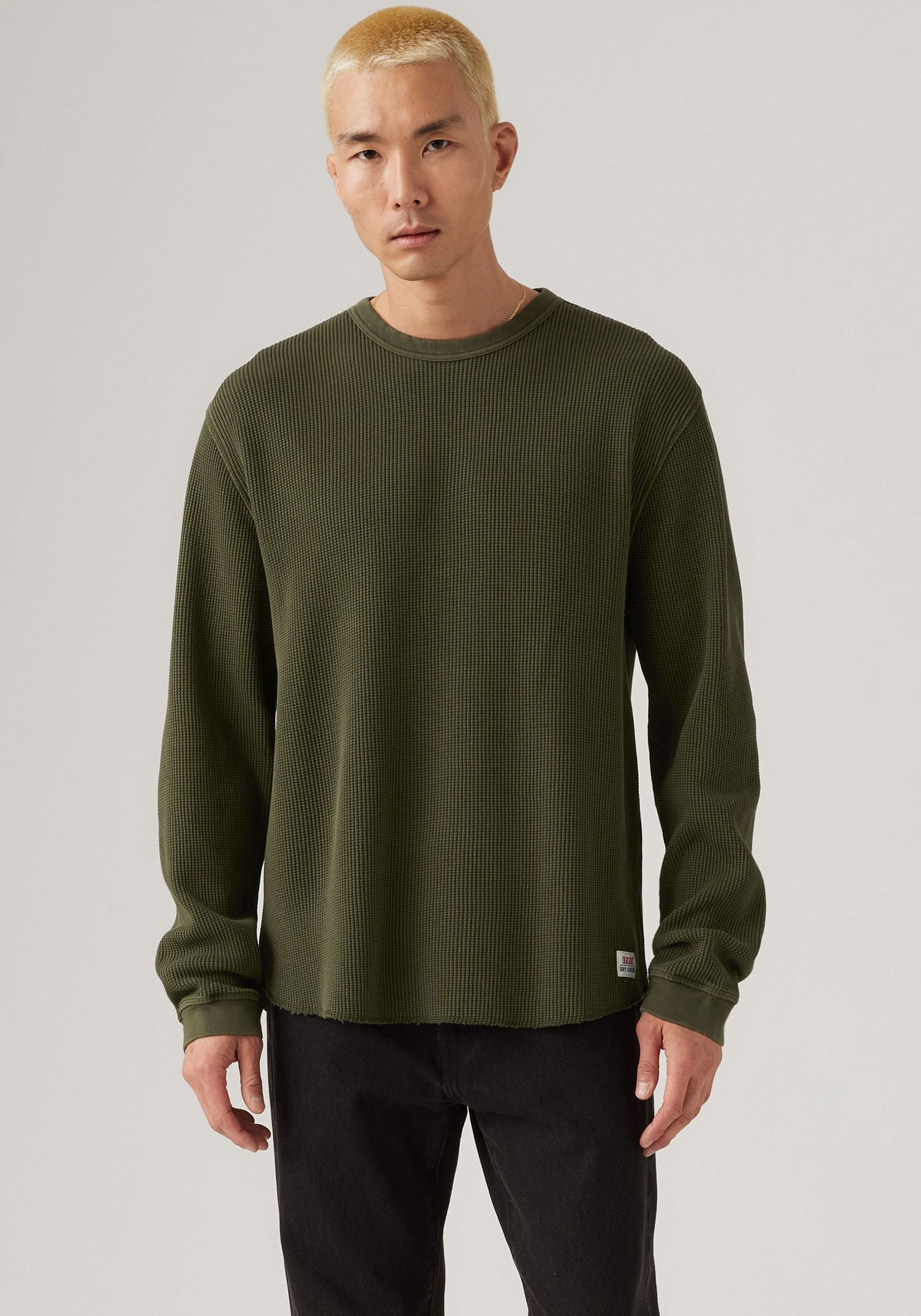 Image of Levis Langarmshirt Waffelstruktur